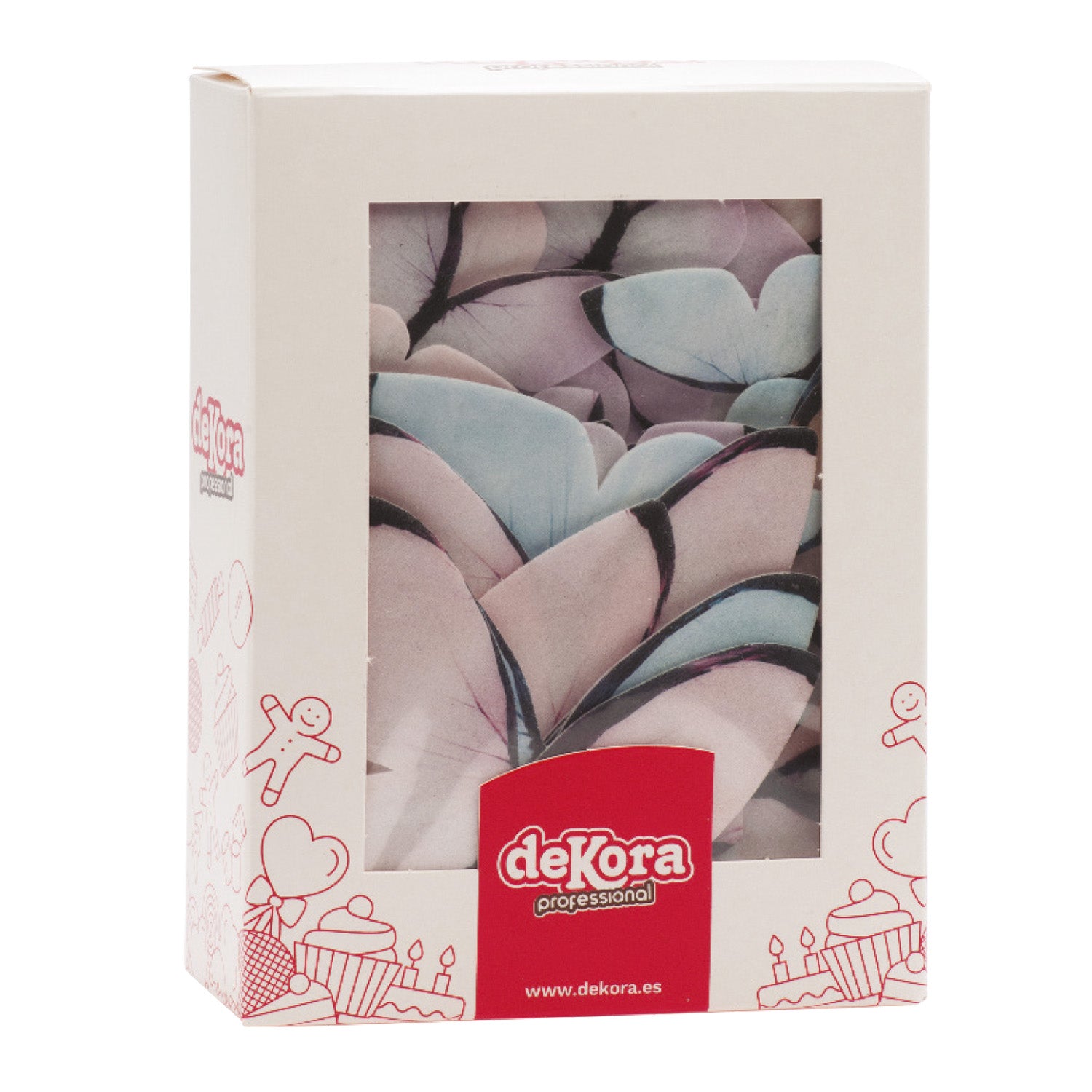 MARIPOSAS OBLEA SURTIDAS COLOR PASTEL 3-6CM