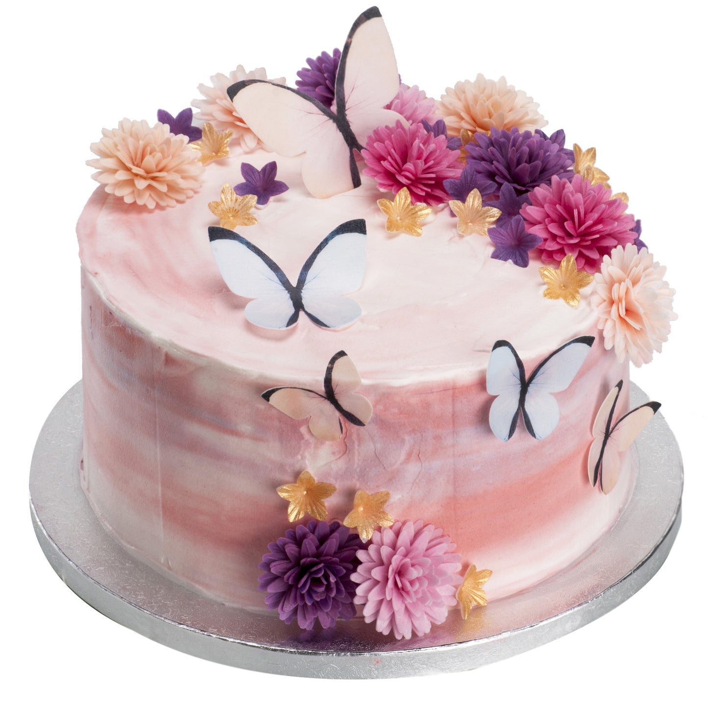 MARIPOSAS OBLEA SURTIDAS COLOR PASTEL 3-6CM