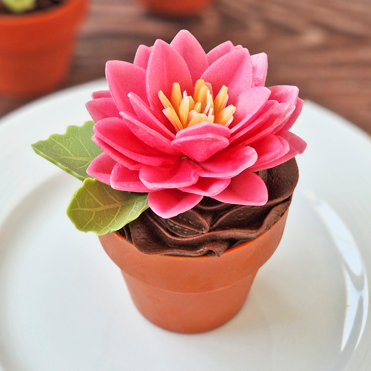 CAJA DE 15 FLORES DE LOTO DE OBLEA 3 COLORES Ø 7CM