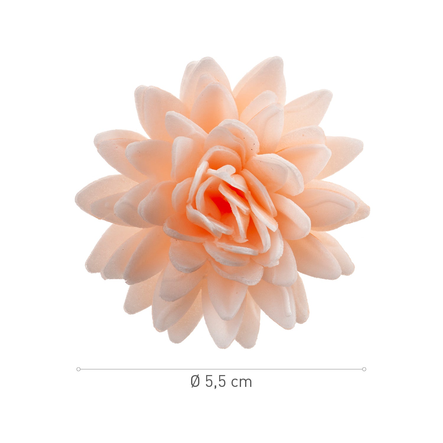 CAJA DE 18 FLORES DE OBLEA COLORES SURTIDOS Ø 5,5CM