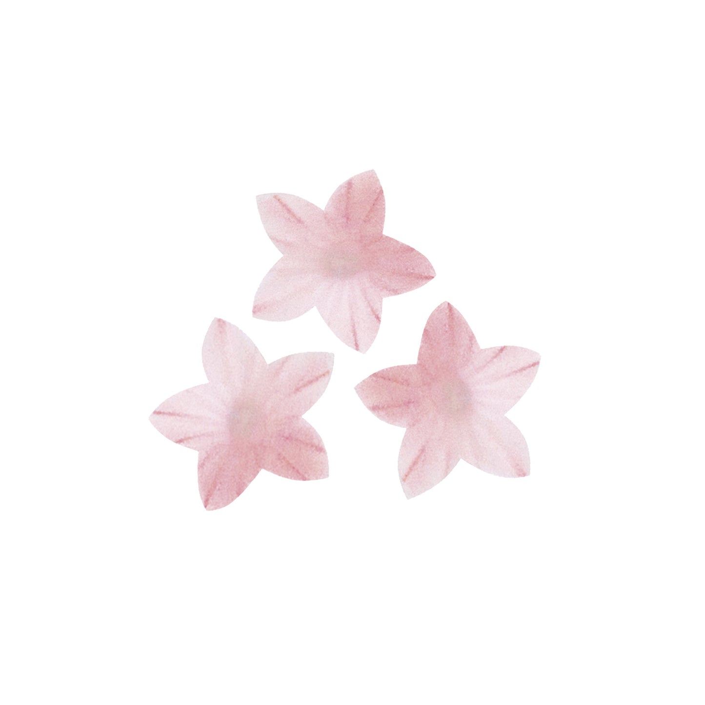 MINI FLOR DE OBLEA COLOR ROSA Ø 2CM