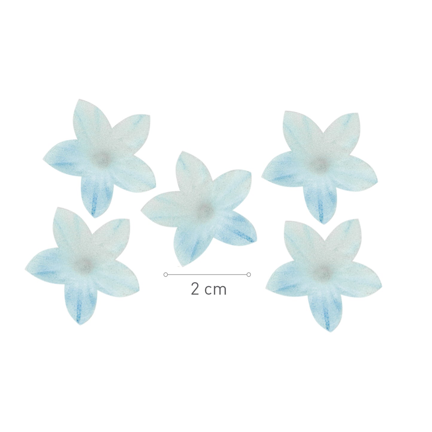 BLUE MINI WAFER FLOWER Ø 2CM