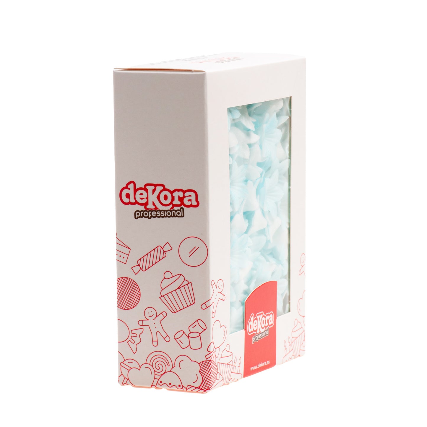 MINI FLOR DE OBLEA COLOR AZUL Ø 2CM