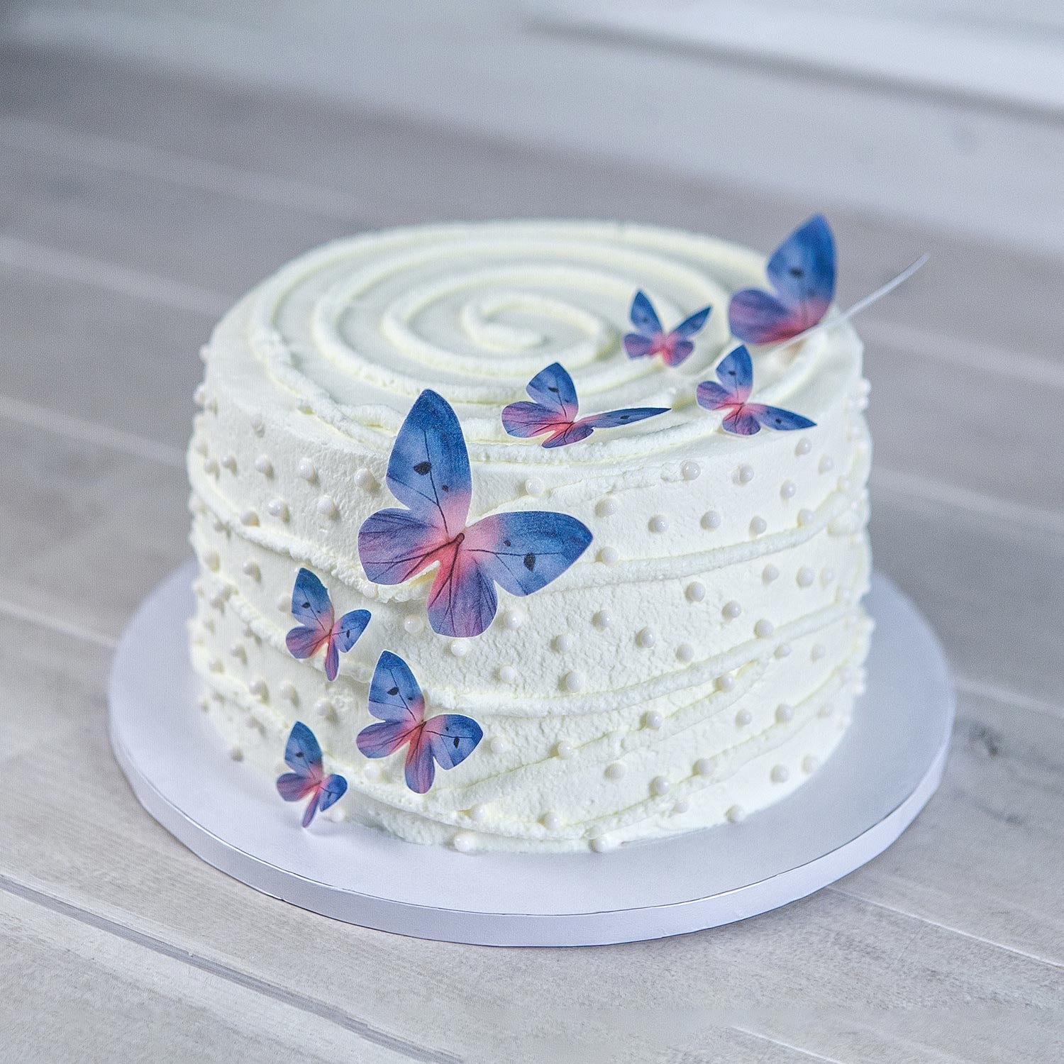 MARIPOSAS DE OBLEA TONOS AZULES 3-6CM