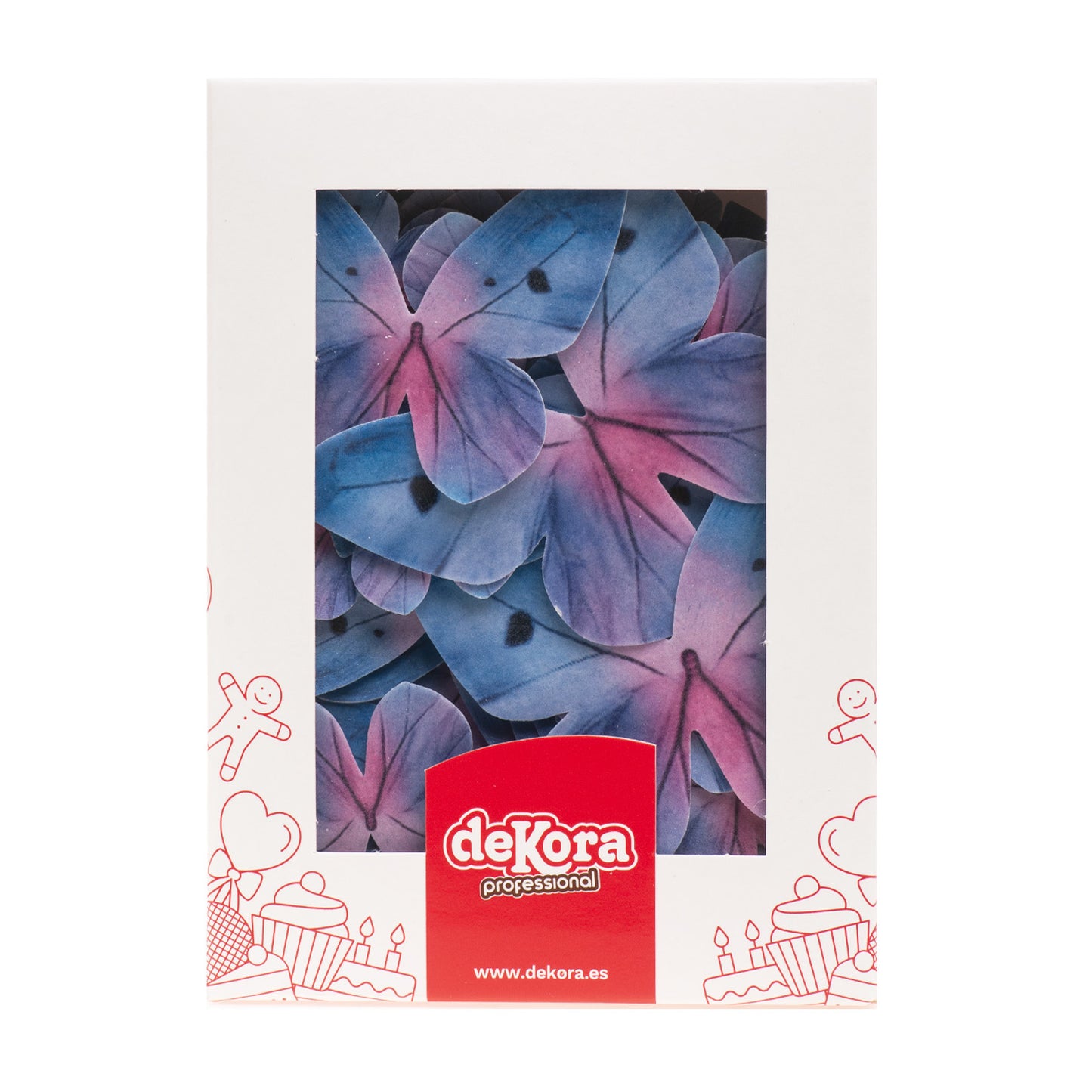 MARIPOSAS DE OBLEA TONOS AZULES 3-6CM