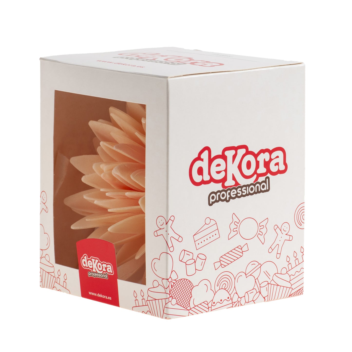 FLOR OTOÑO GIGANTE OBLEA COLOR PASTEL Ø 12.5CM