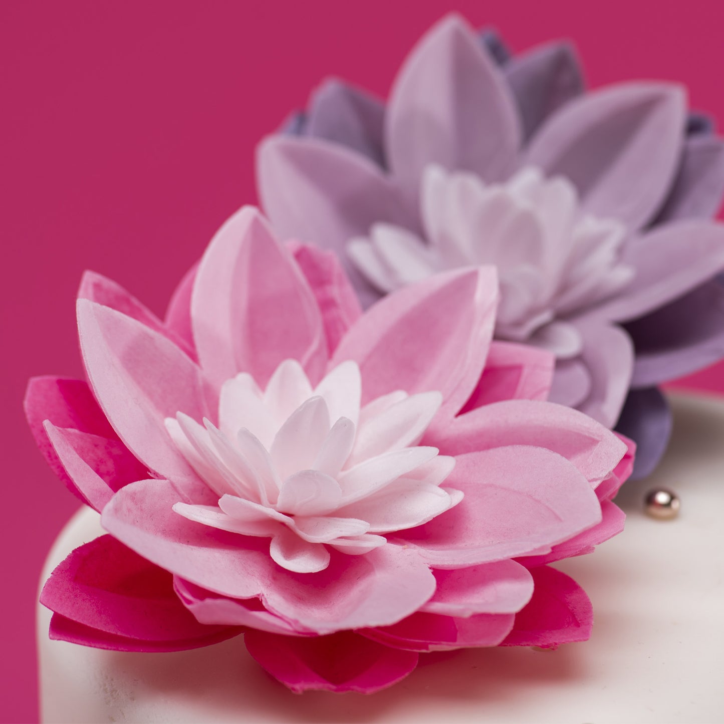 WATER LILY WAFER LILAC COLOUR 14CM