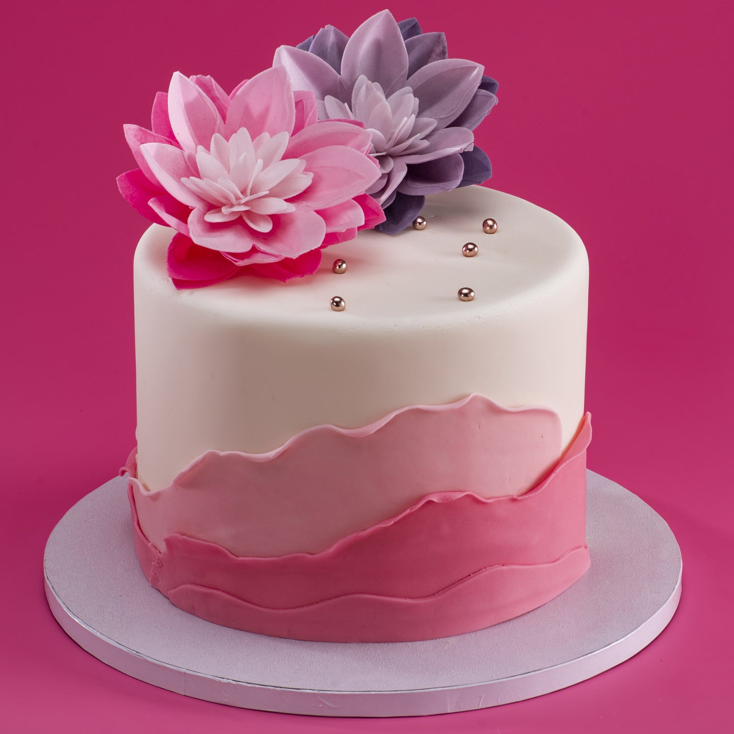 NENÚFAR WAFER COR ROSA 14CM