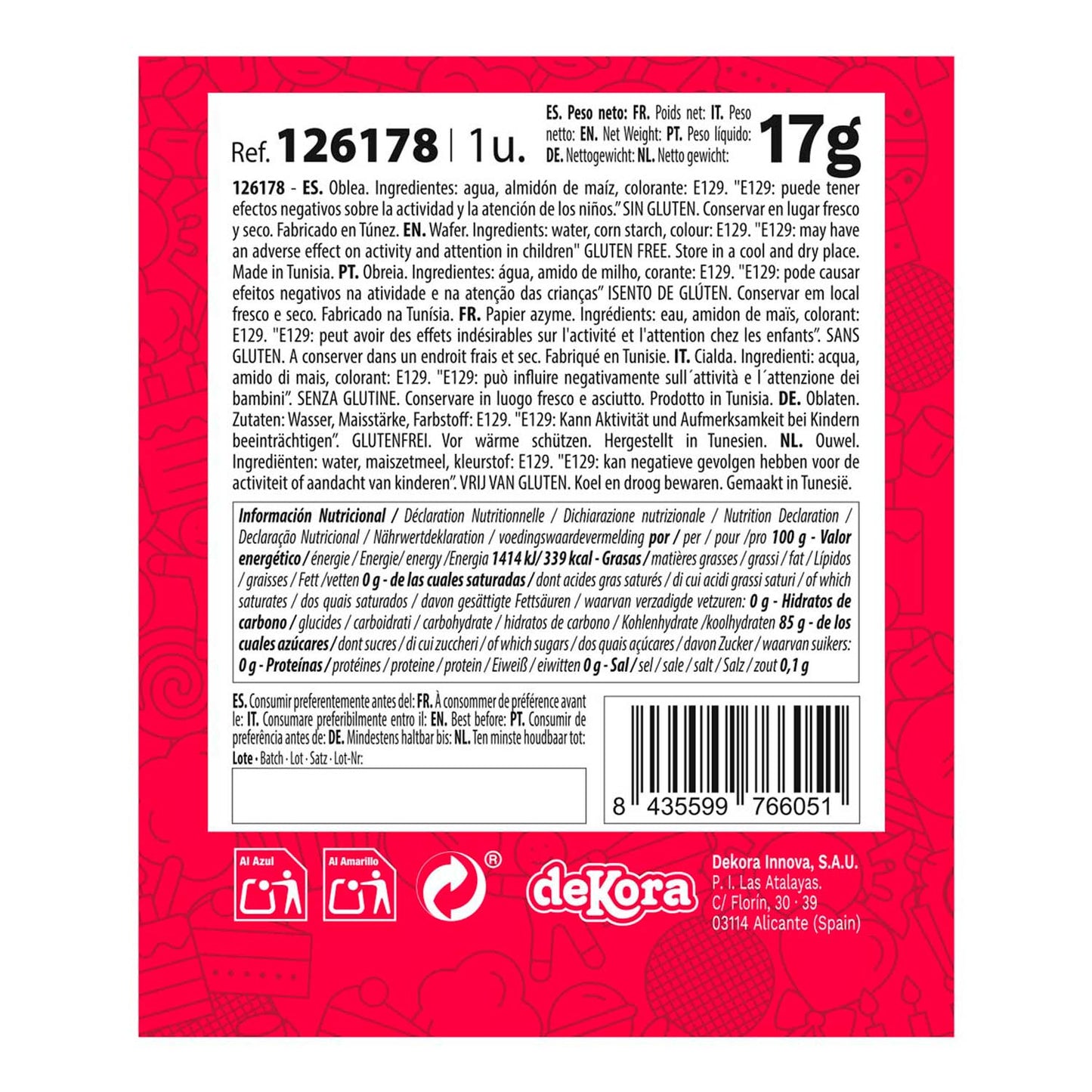 FIORE DI OSTIA ROSSO 13CM