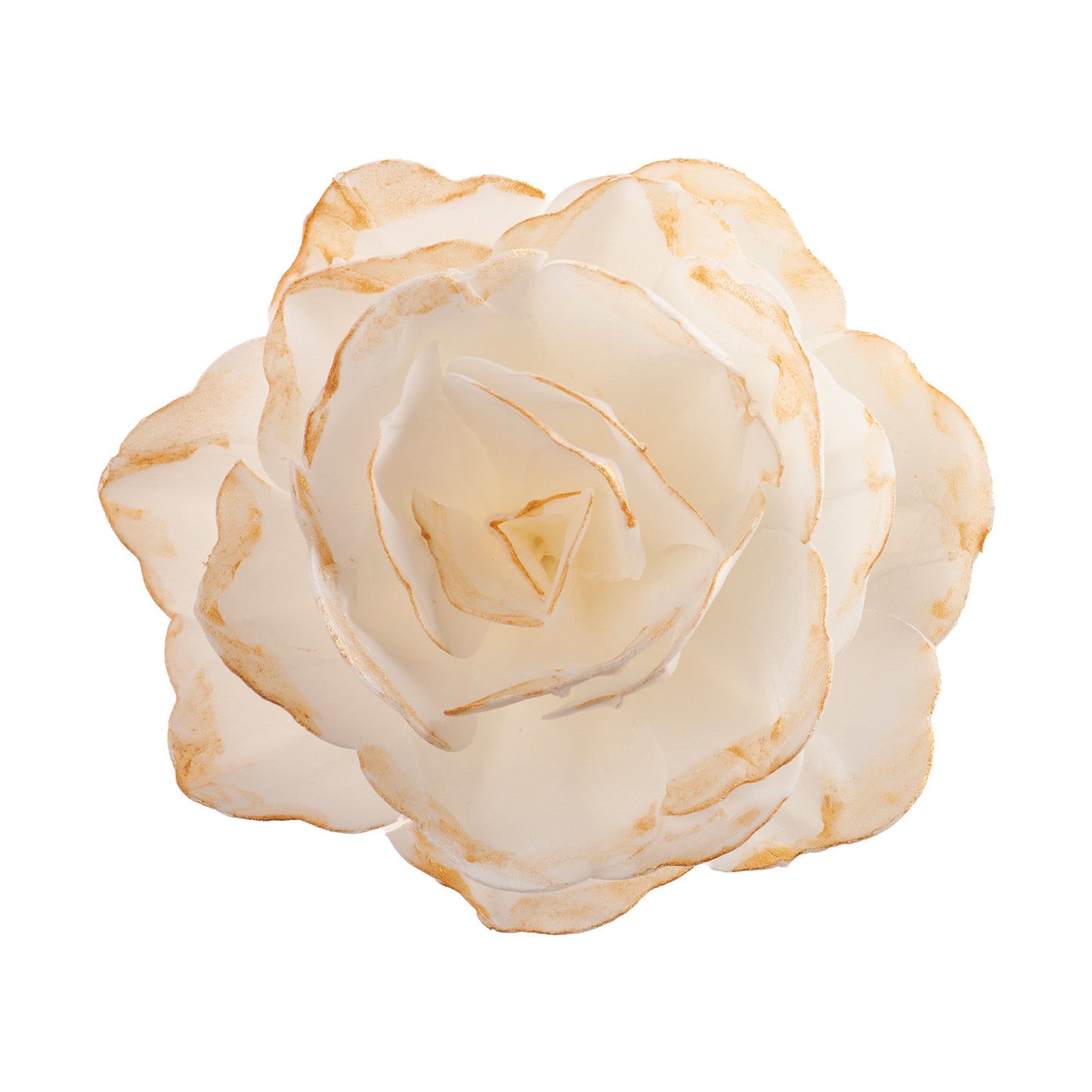 ROSA ARTÍSTICA COLOR DORADO 12CM