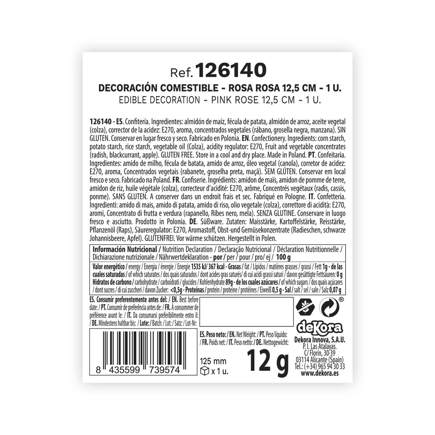 FLORES ARTÍSTICAS 7CM