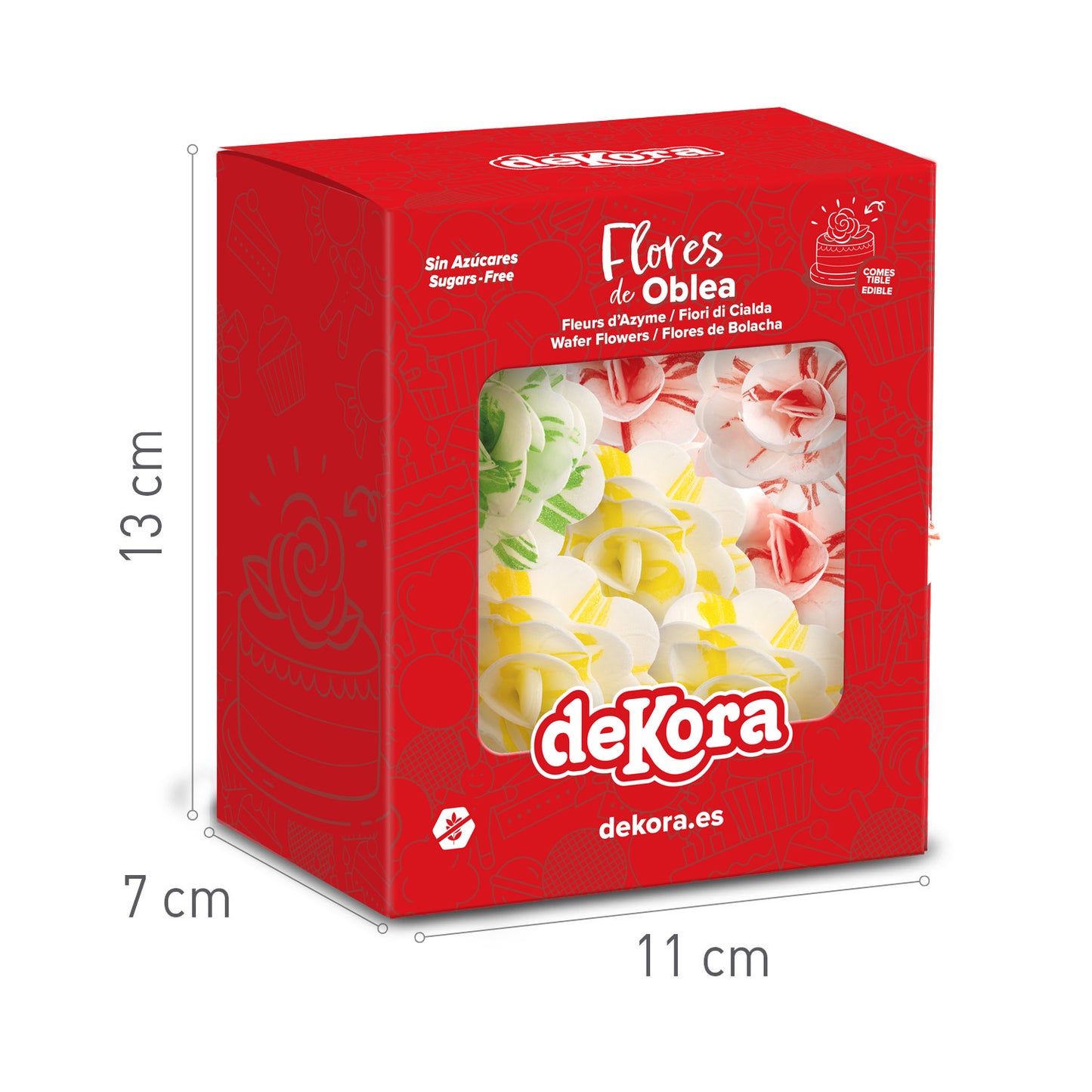 ROSA DE BOLACHA ARTÍSTICA 7CM