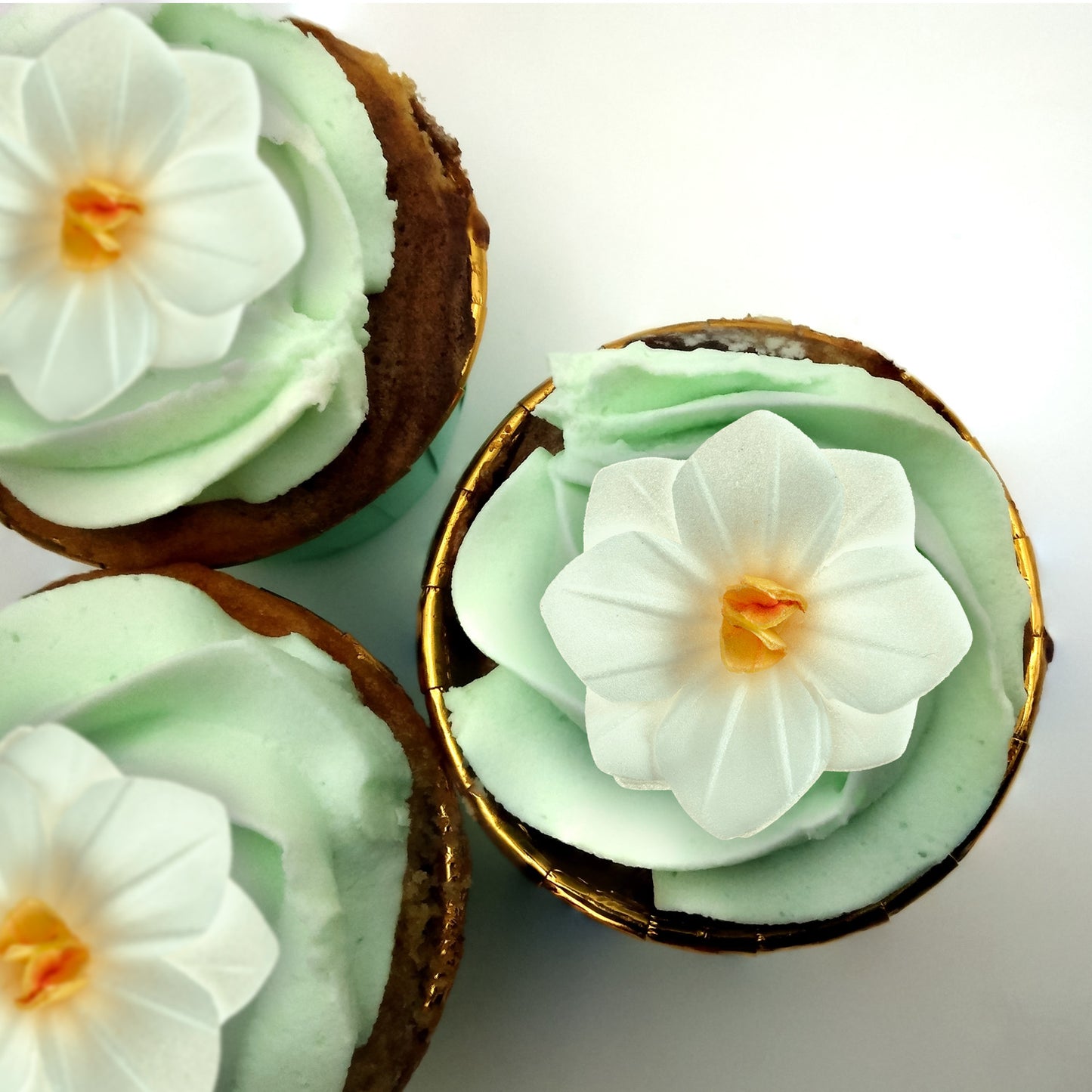 FLEURS EN AZYME BLANCHES 4CM