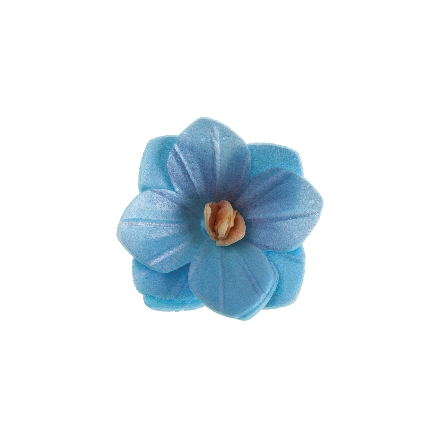 FLORES DE OBLEA COLOR AZUL 4CM