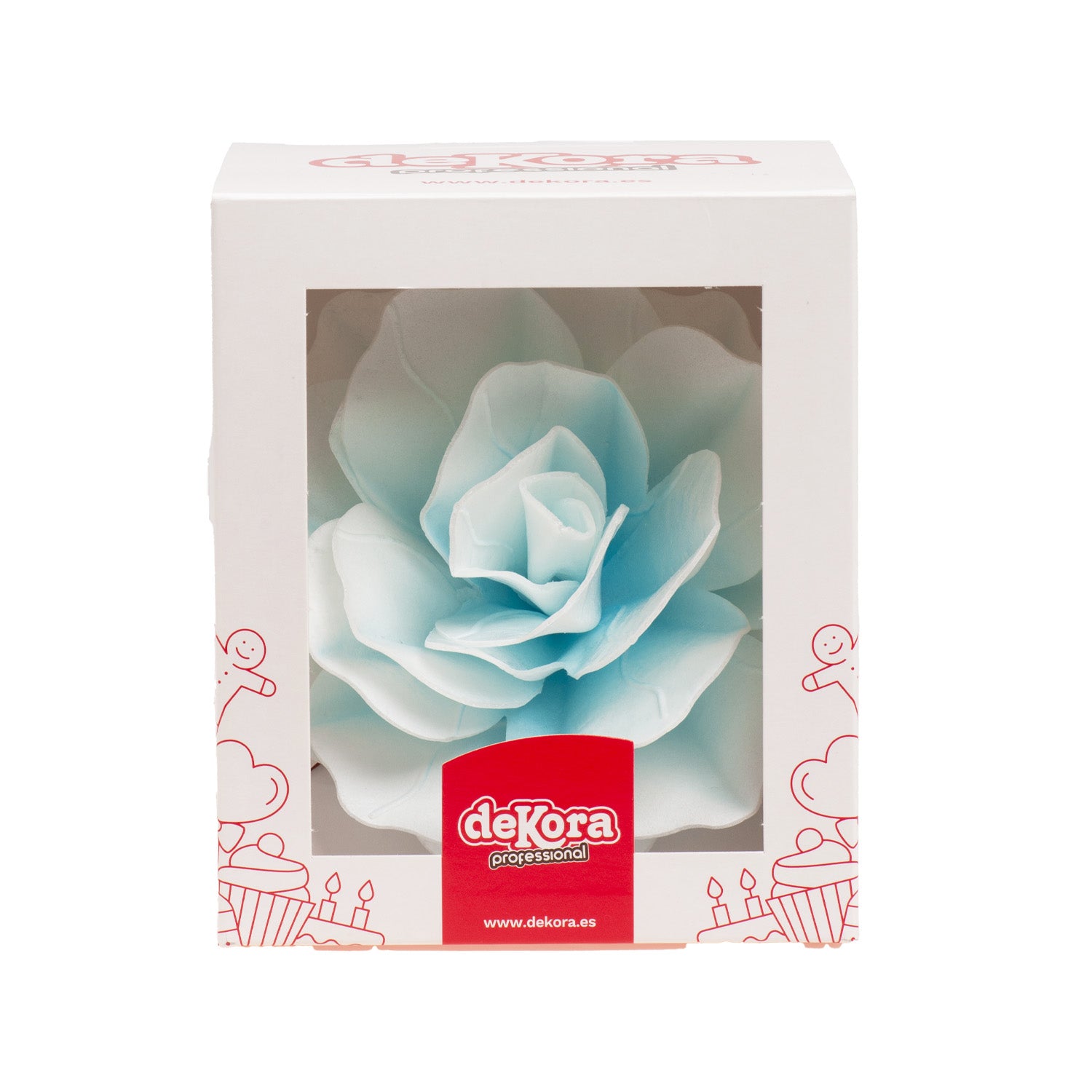 FIORE IN CIALDA BLU GIGANTE 12,5CM