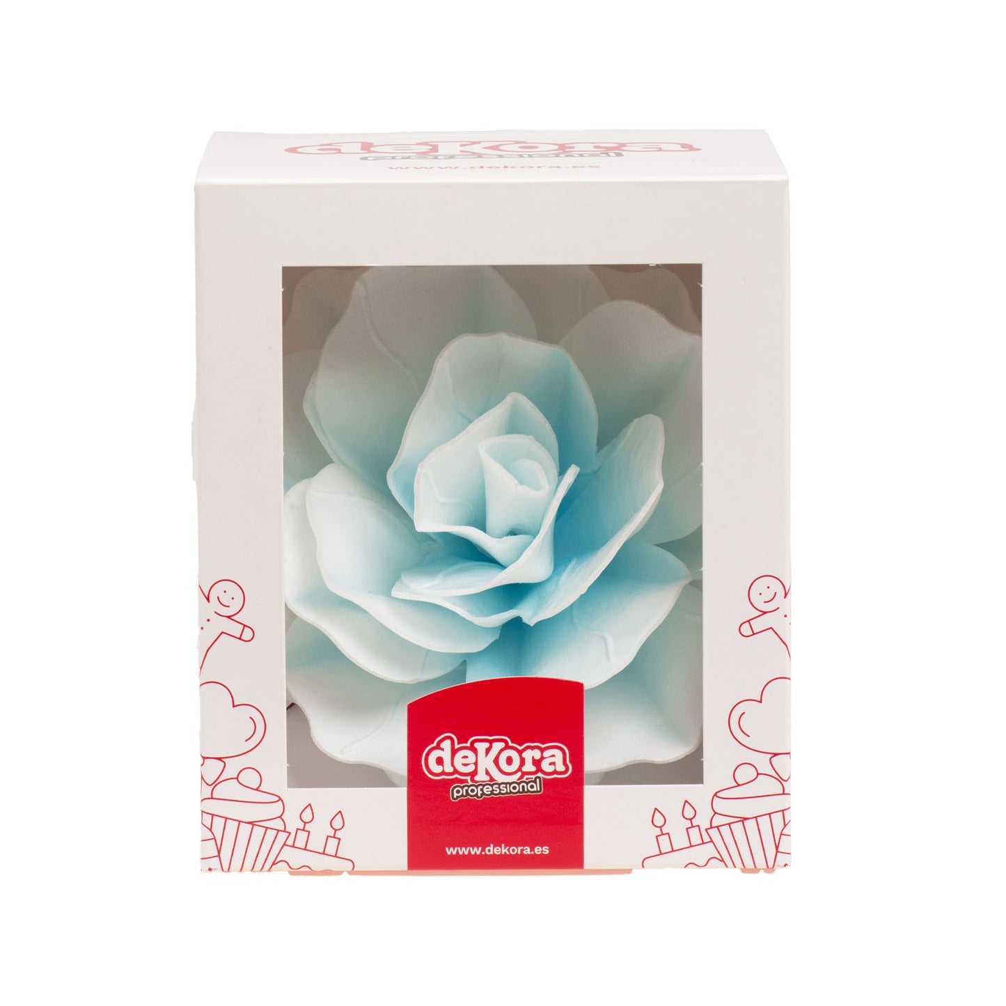 FIORE IN CIALDA BLU GIGANTE 12,5CM