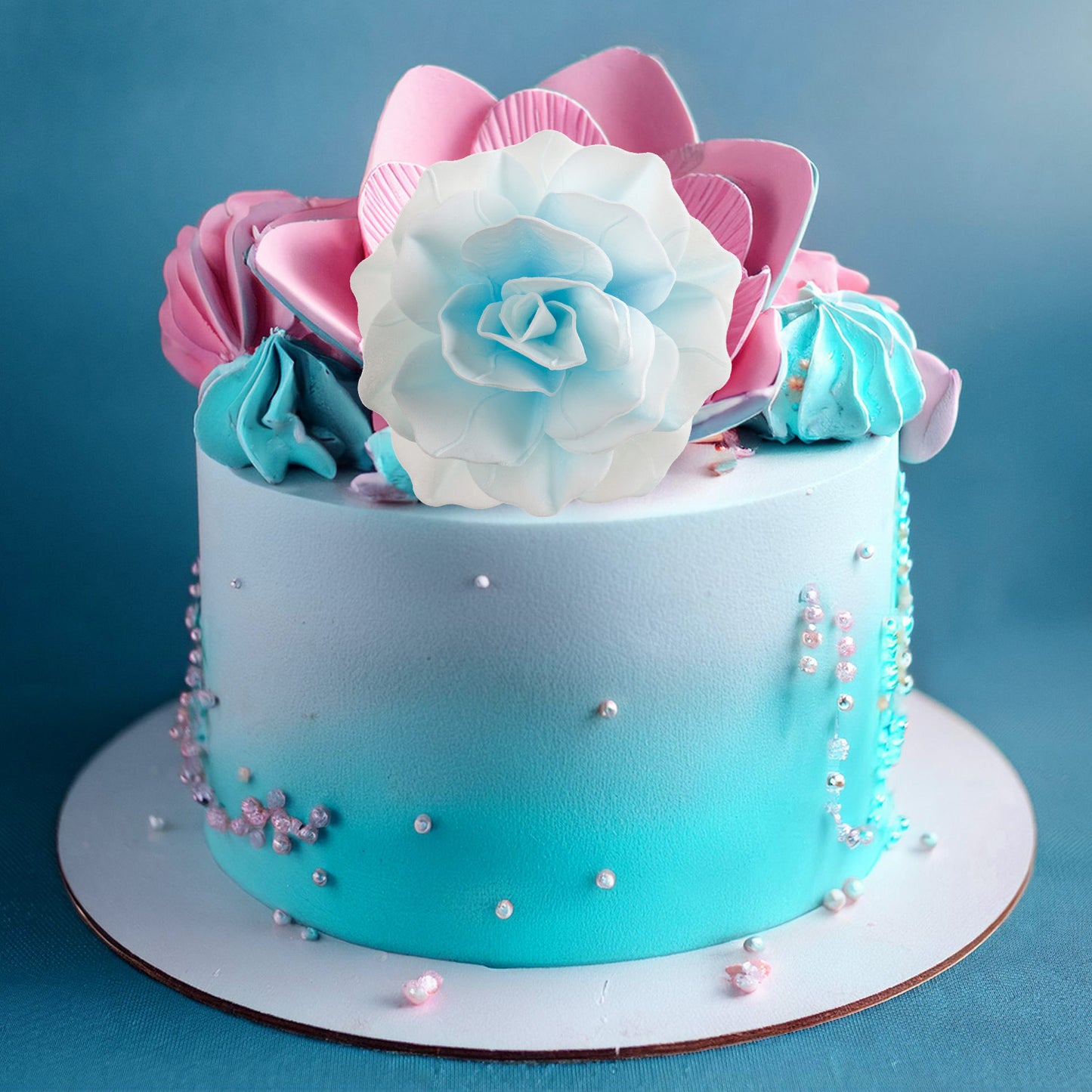 GIANT BLUE WAFER FLOWER 12,5CM