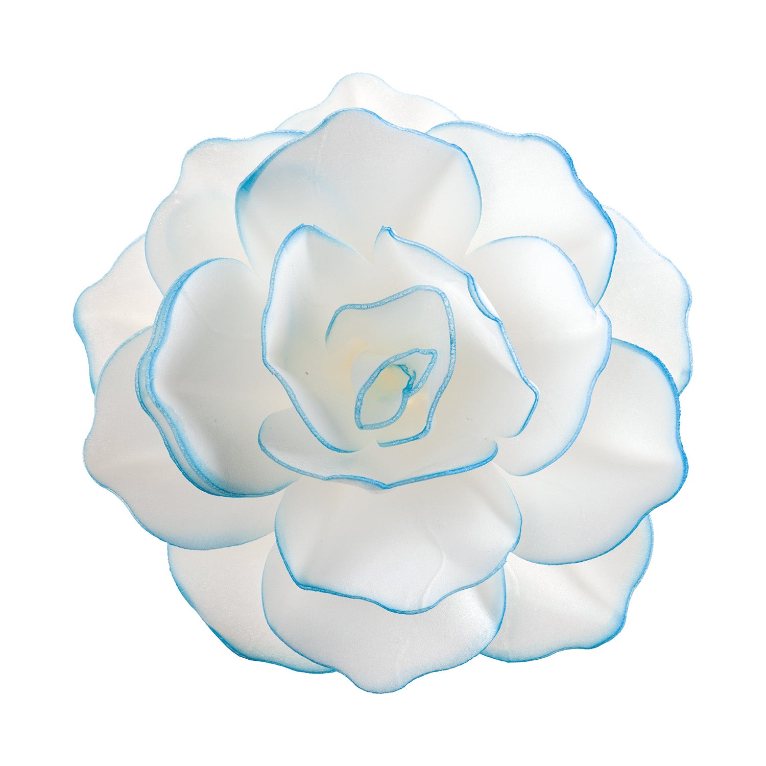FLOR OBLEA GIGANTE BORDE AZUL 12,5CM