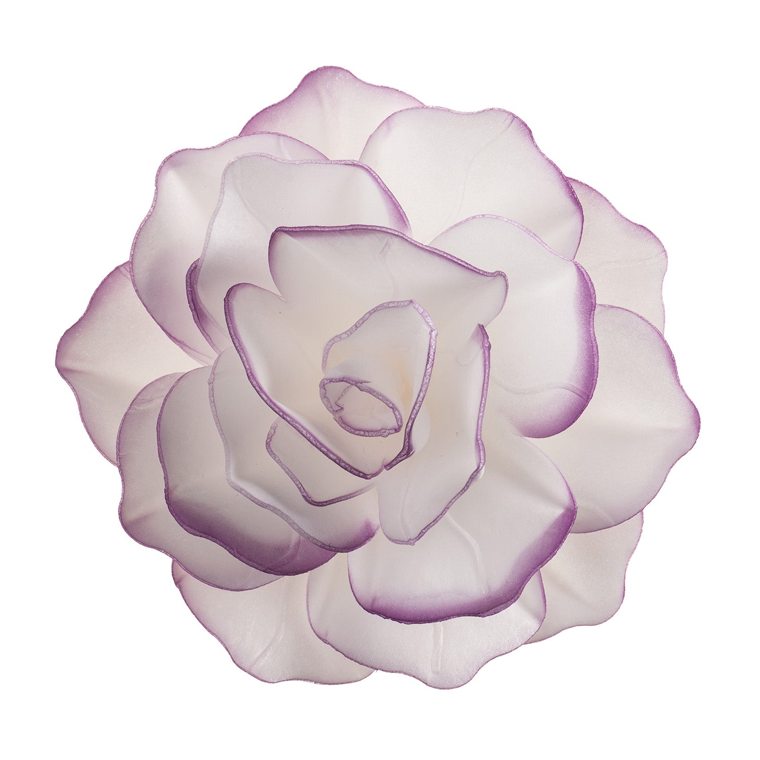 FIORE IN CIALDA CON BORDO VIOLA 12,5CM
