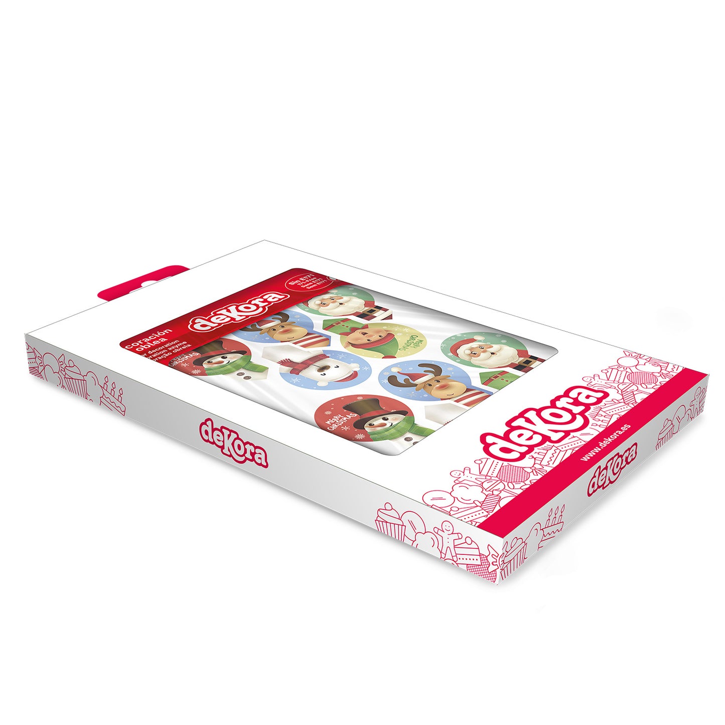 BLISTER 20 WAFER CHRISTMAS DEKORAPIN 6,5X4CM