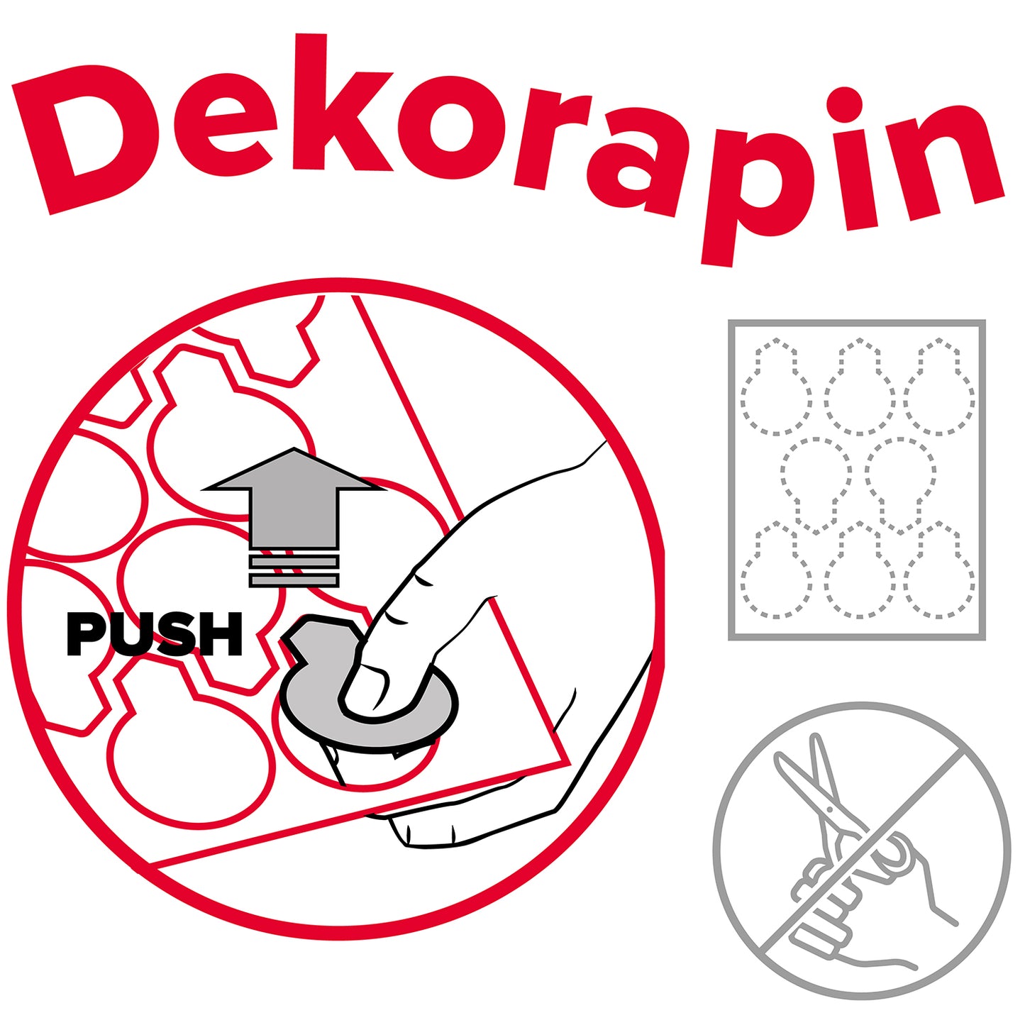 BLISTER 20 WAFER CHRISTMAS DEKORAPIN 6,5X4CM