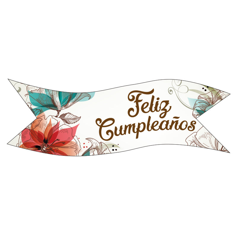 BANDERAS OBLEA FELIZ CUMPLEAÑOS