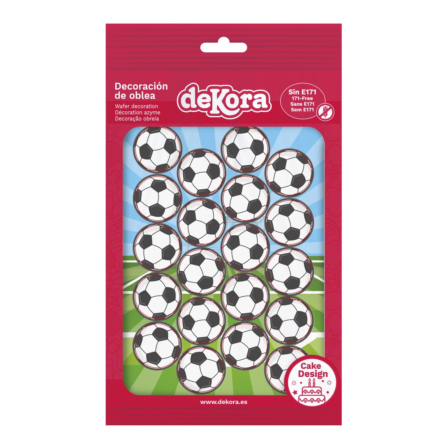 MINI DISCHI CIALDA PALLA DA CALCIO Ø 3,4CM
