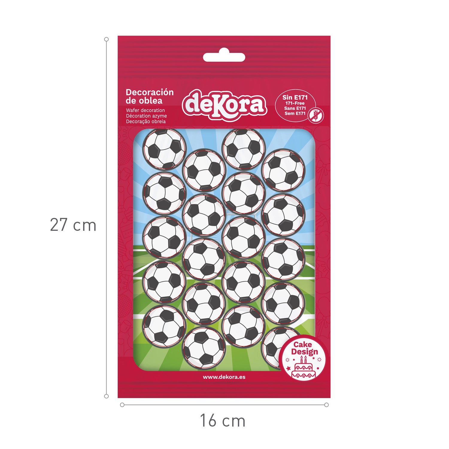 MINI FOOTBALL WAFER DISCS Ø 3,4CM