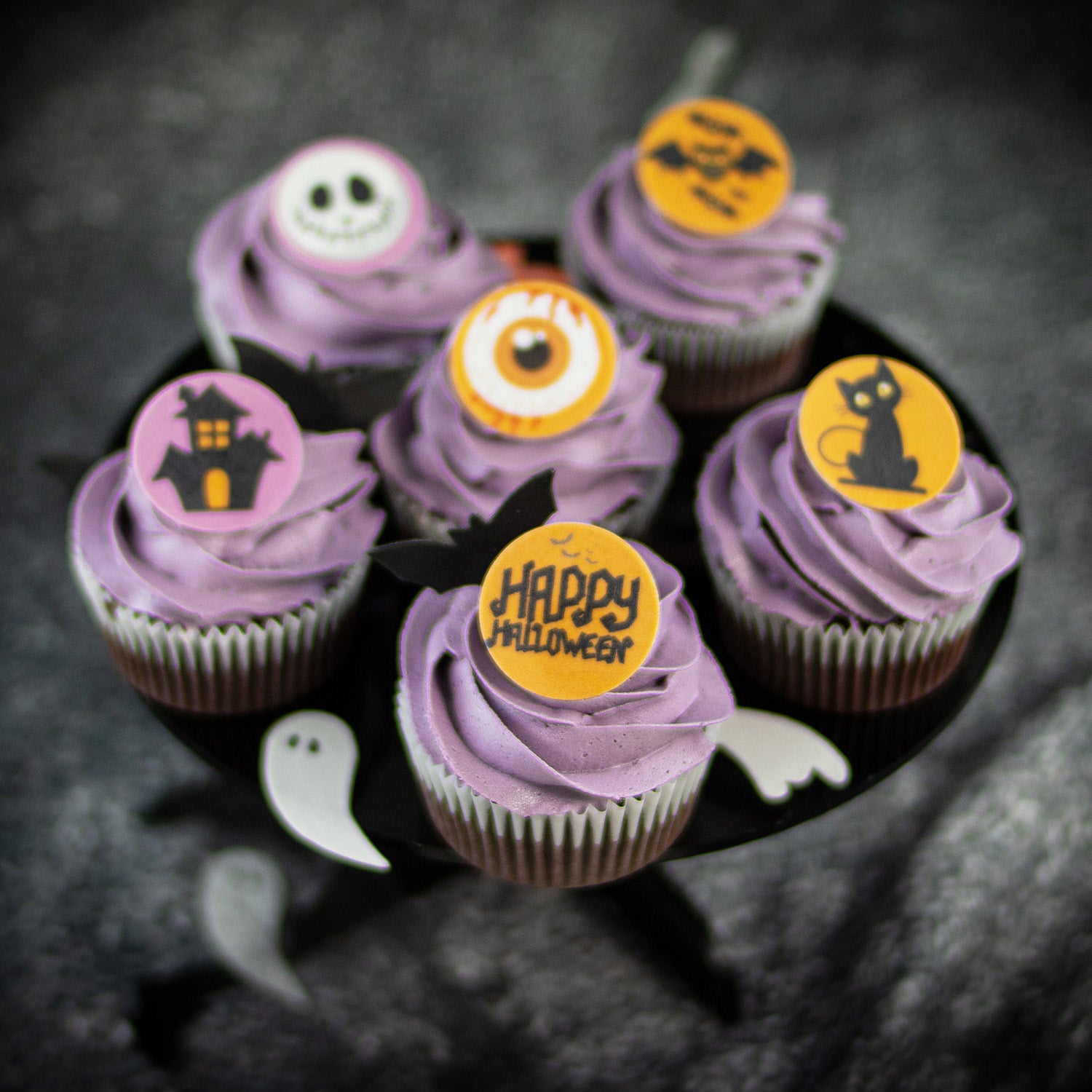 MINI DISCOS OBLEA HALLOWEEN Ø 3,4CM -A5