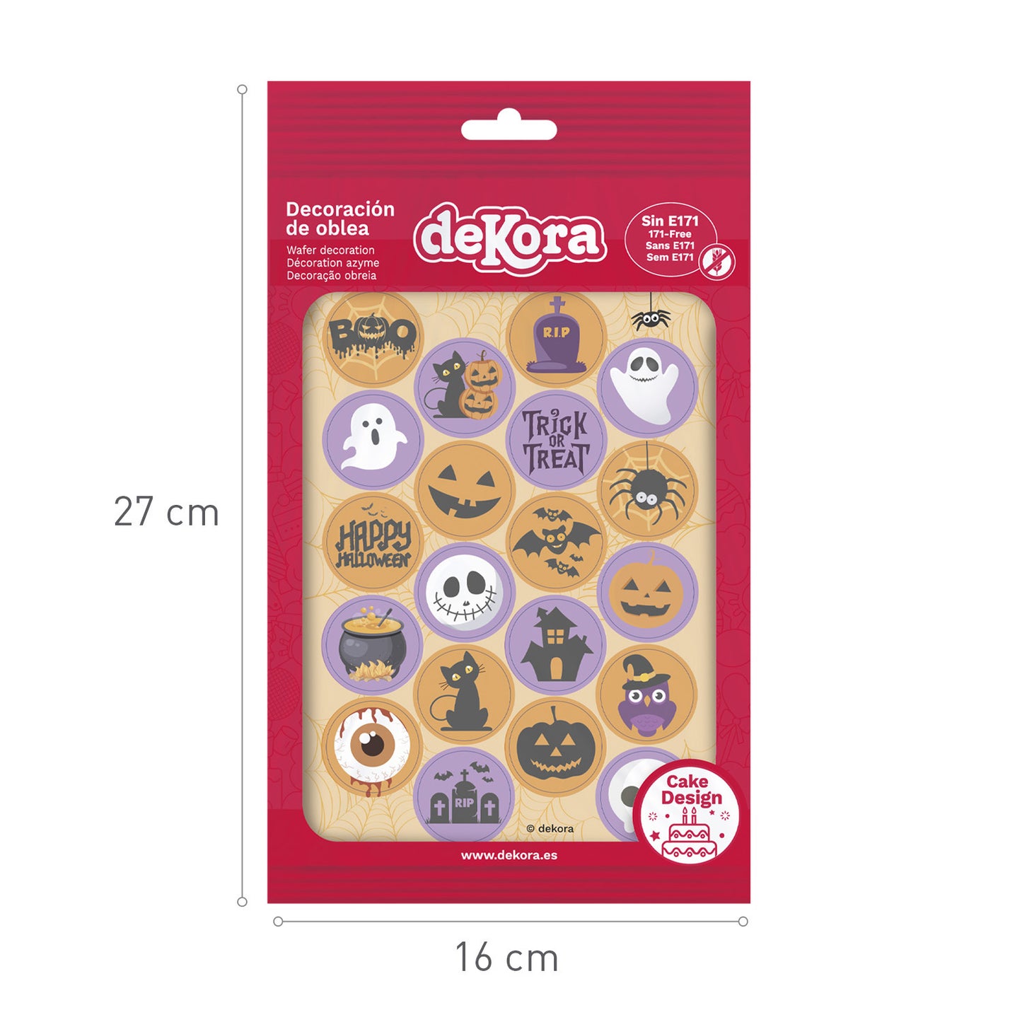 MINI DISCOS OBLEA HALLOWEEN Ø 3,4CM -A5