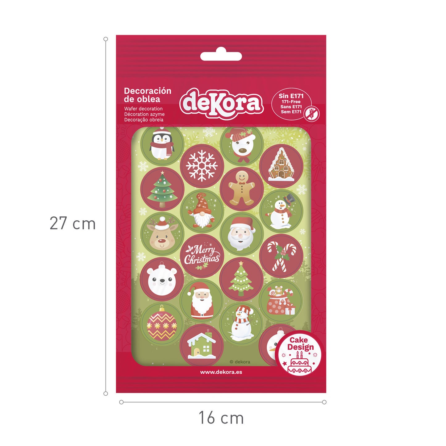 MINI DISQUES AZYME NOËL Ø 3,4CM