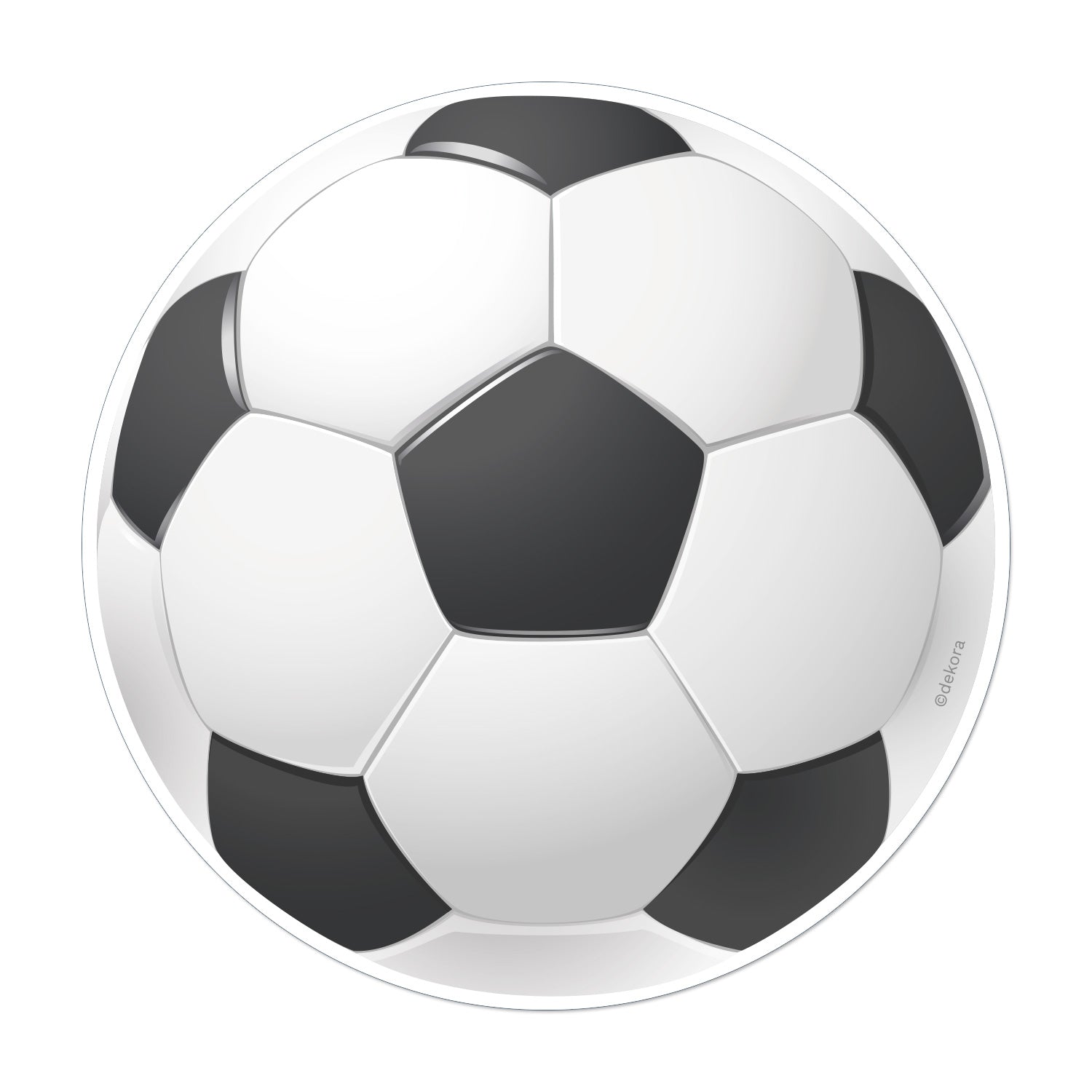 DISCO OBLEA TARTA BALÓN FÚTBOL 20CM