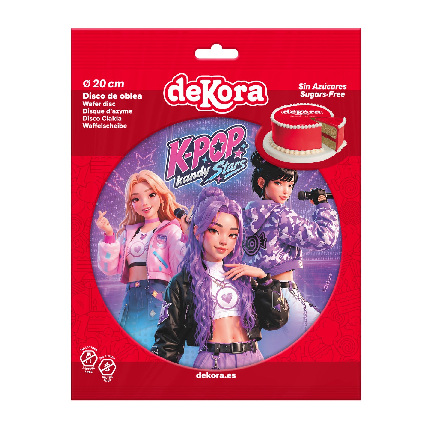 DISCO DE OBLEA KPOP KANDY STARS 20CM