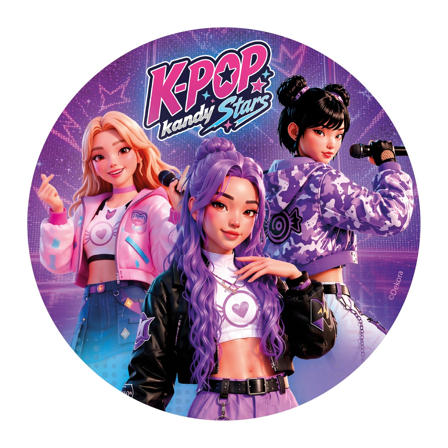 DISCO DE OBLEA KPOP KANDY STARS 20CM