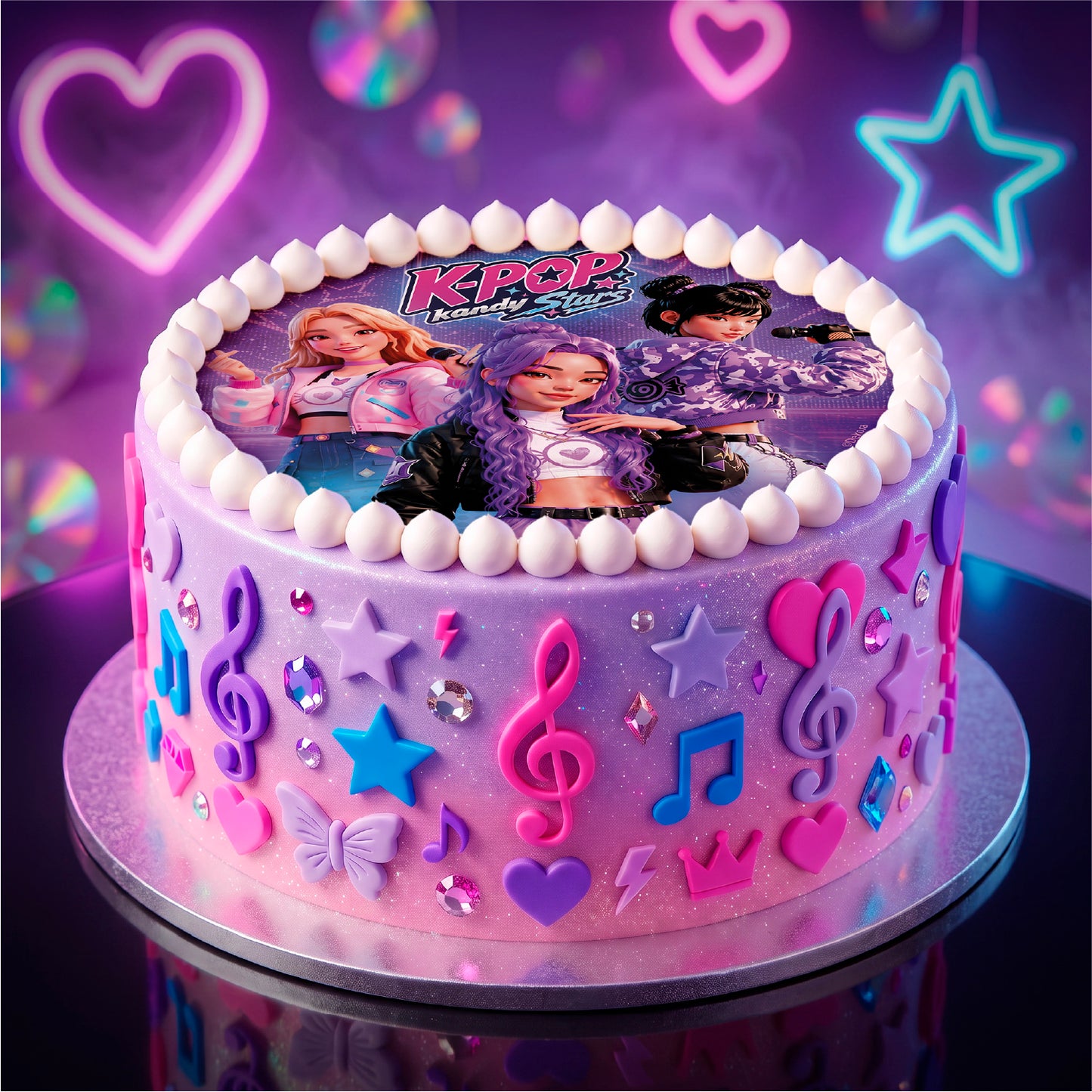 DISCO DE OBLEA KPOP KANDY STARS 20CM