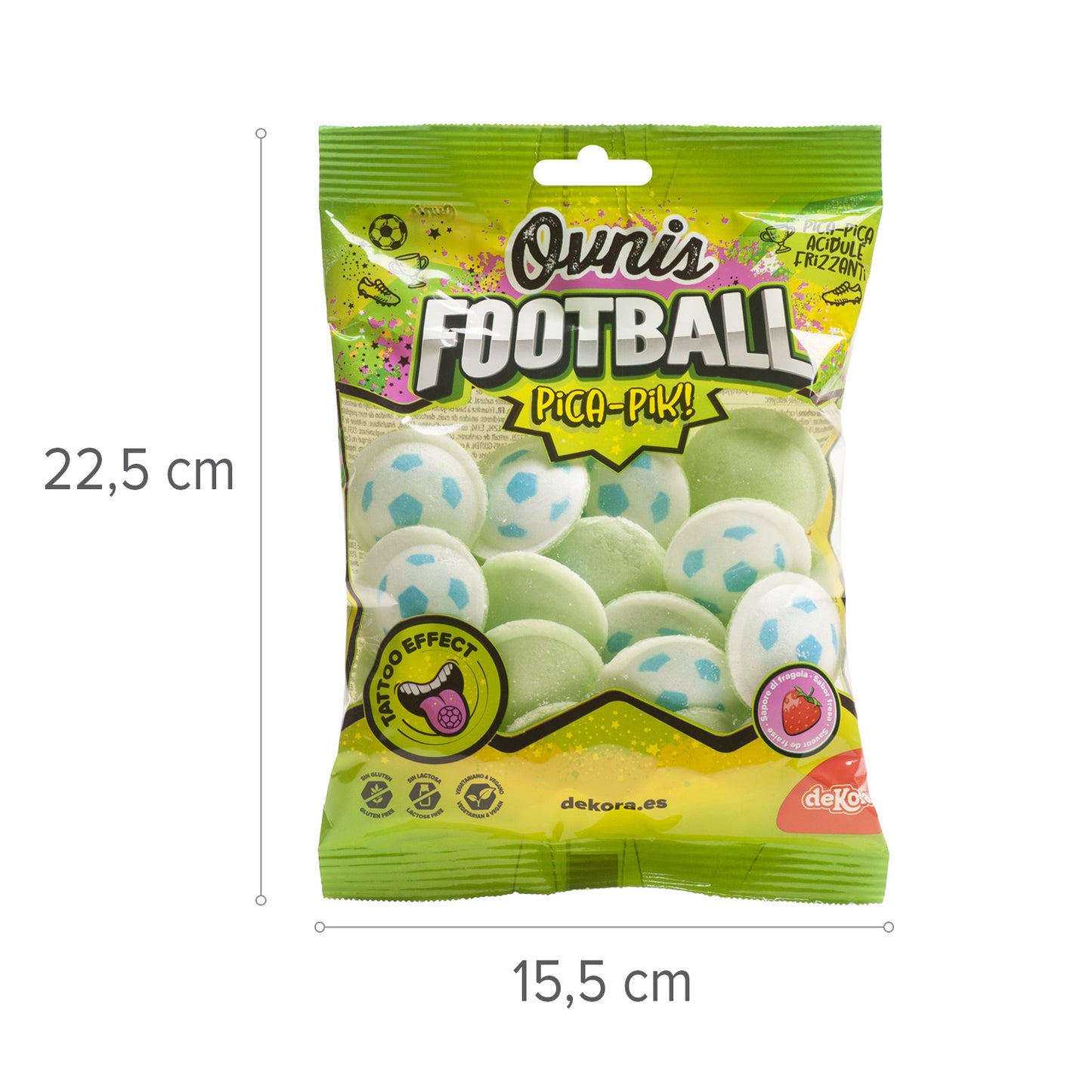 OVNI HOSTIA RECHEADOS COM PICA PICA FUTBOL 39GR
