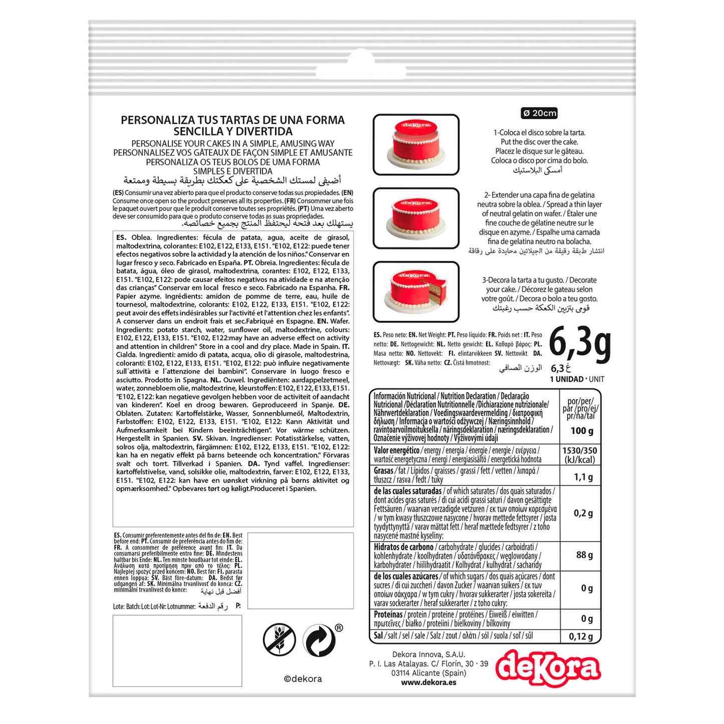 DISCO OBLEA TARTA TORTUGAS NINJA 20CM