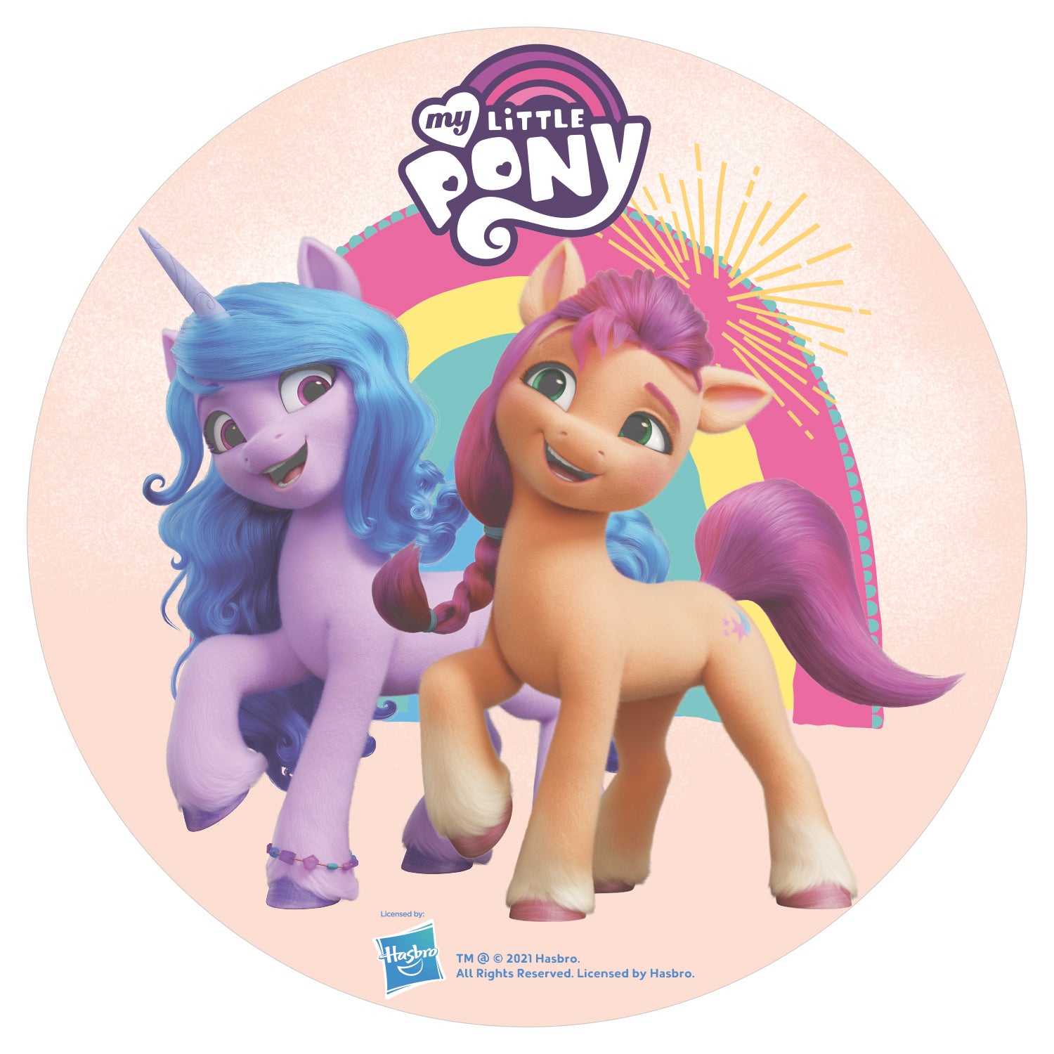 DISCHI CIALDA TORTA MY LITTLE PONY 20CM