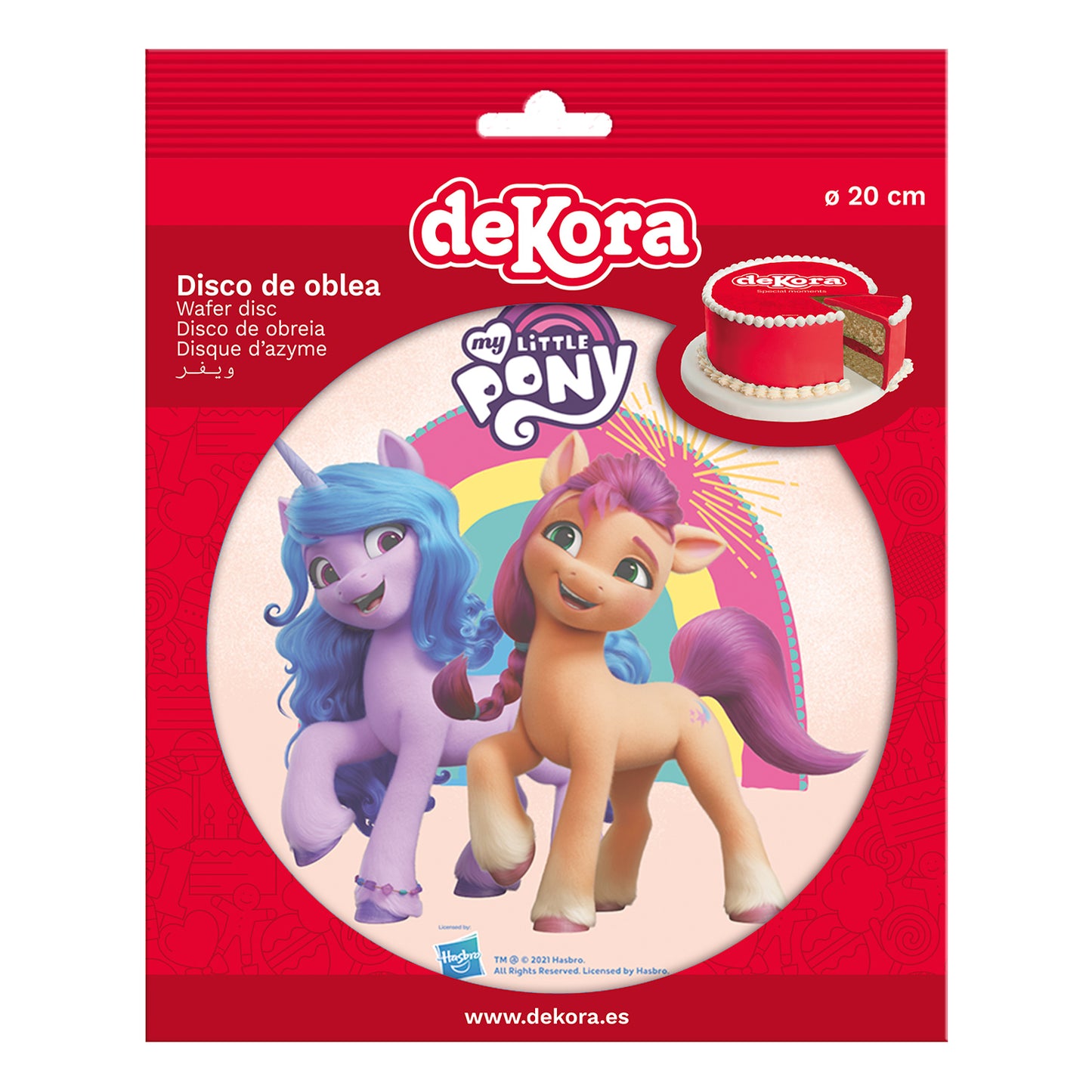 DISCOS HÓSTIA MY LITTLE PONY 20CM