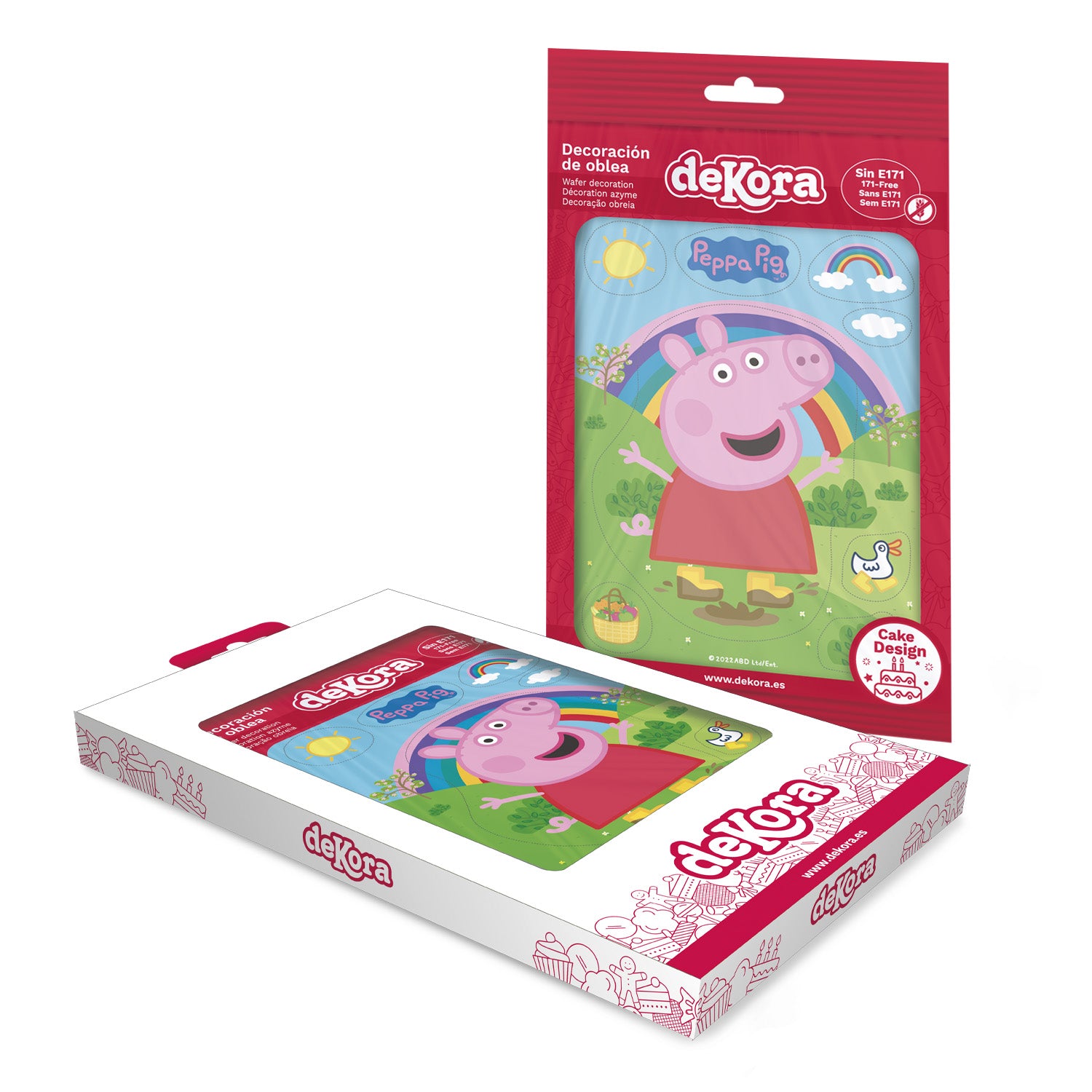 CAKE WAFER SHAPE PEPPA PIG 14,8X21CM A5