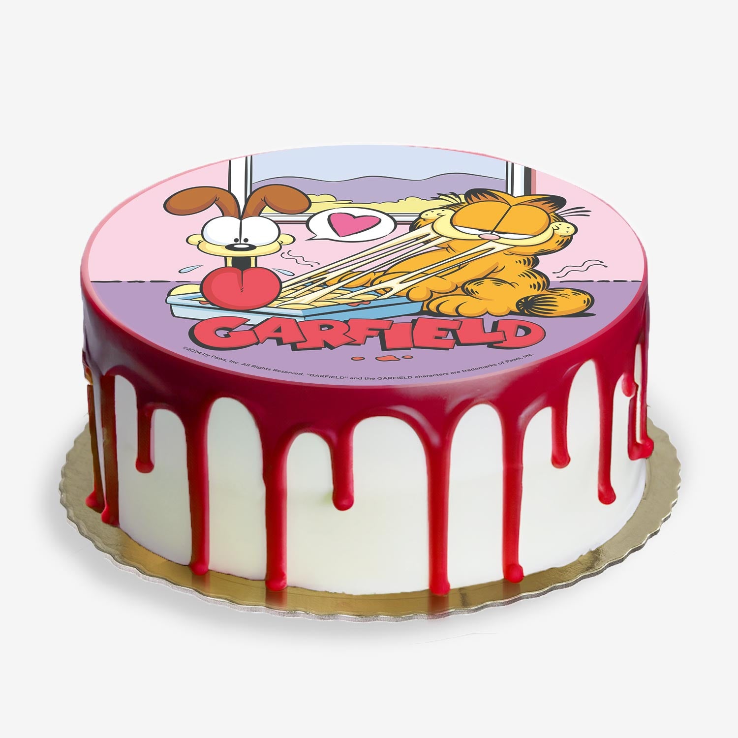 DISCO OBLEA TARTA GARFIELD 20CM