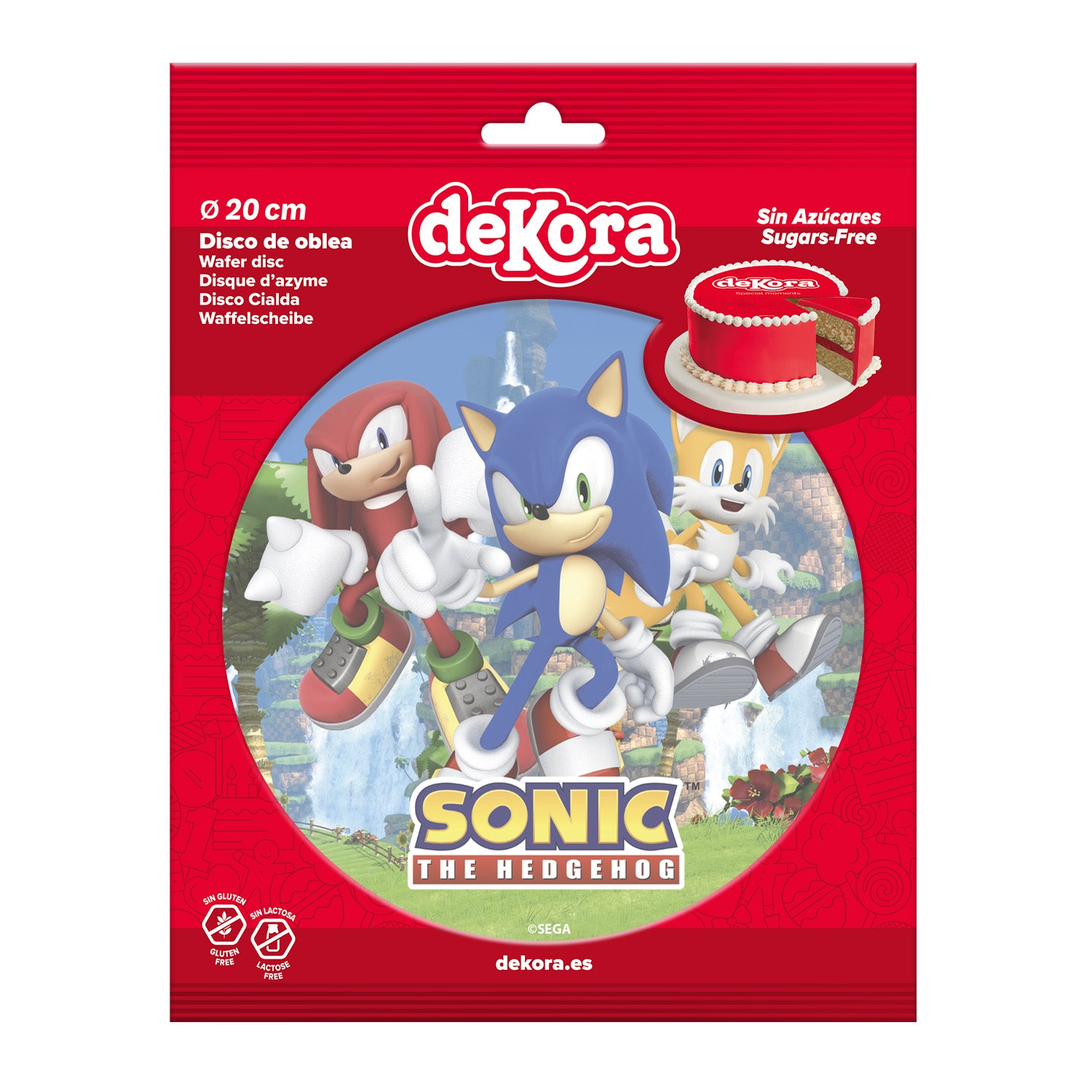 DISCO OBLEA TARTA SONIC 20CM