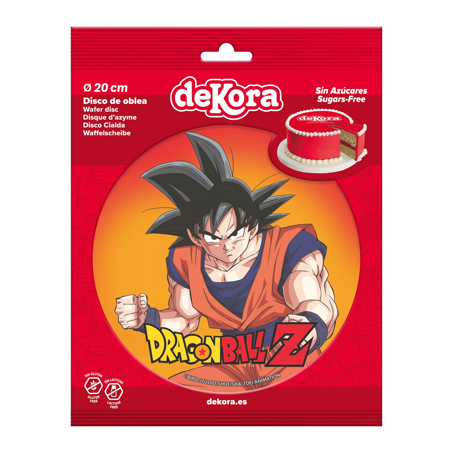 DISCO HOSTIA BOLO DRAGON BALL 20CM