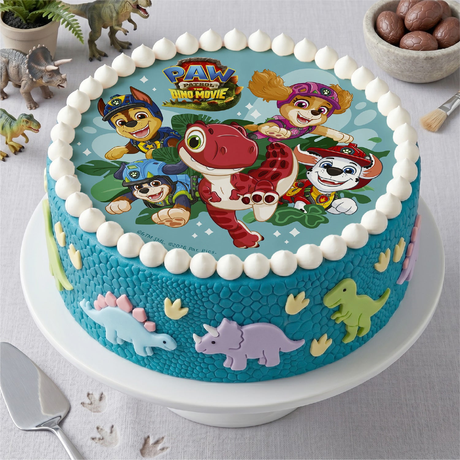 DISCHI CIALDA TORTA PAW PATROL MOVIE 3 20CM