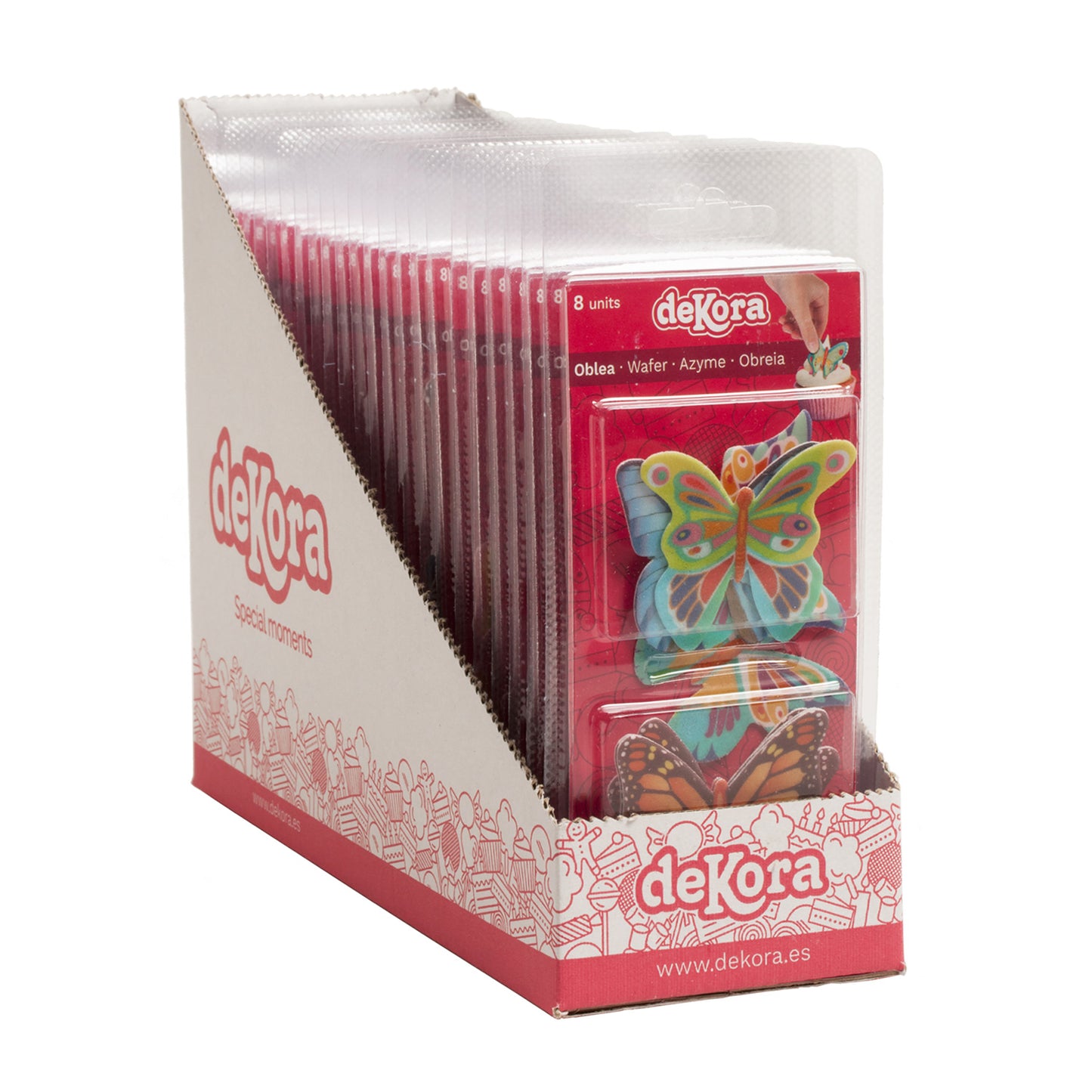 DISPLAY 24 BLISTER MARIPOSAS OBLEA 8 UD
