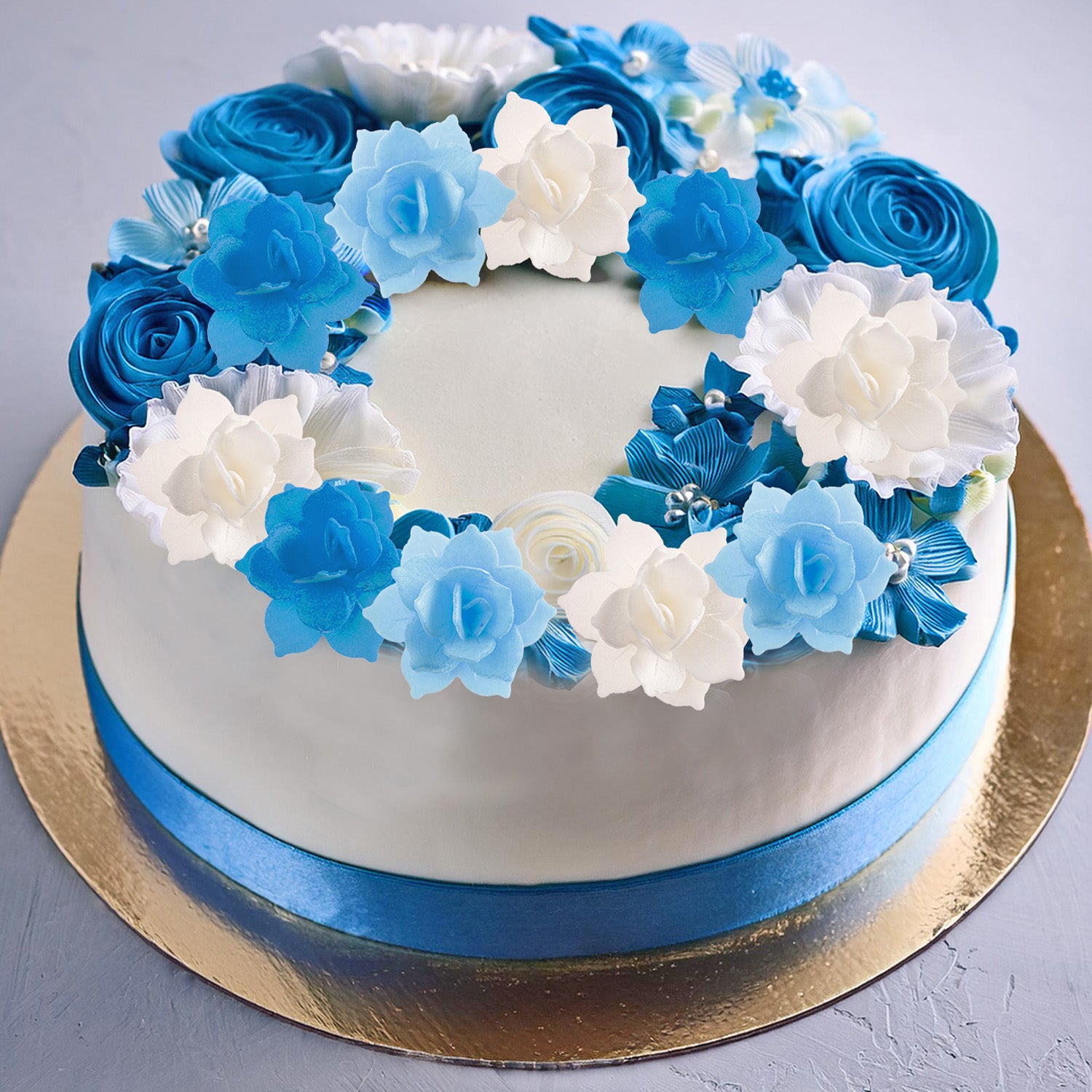 8 MINI AZYME NÉNUPHARS BLEUS 4,5CM