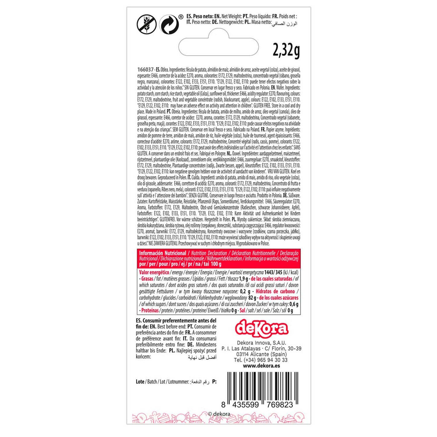 BLISTER SURTIDO DE OBLEA MARGARITAS Y ESTRELLAS BEBÉ ROSA