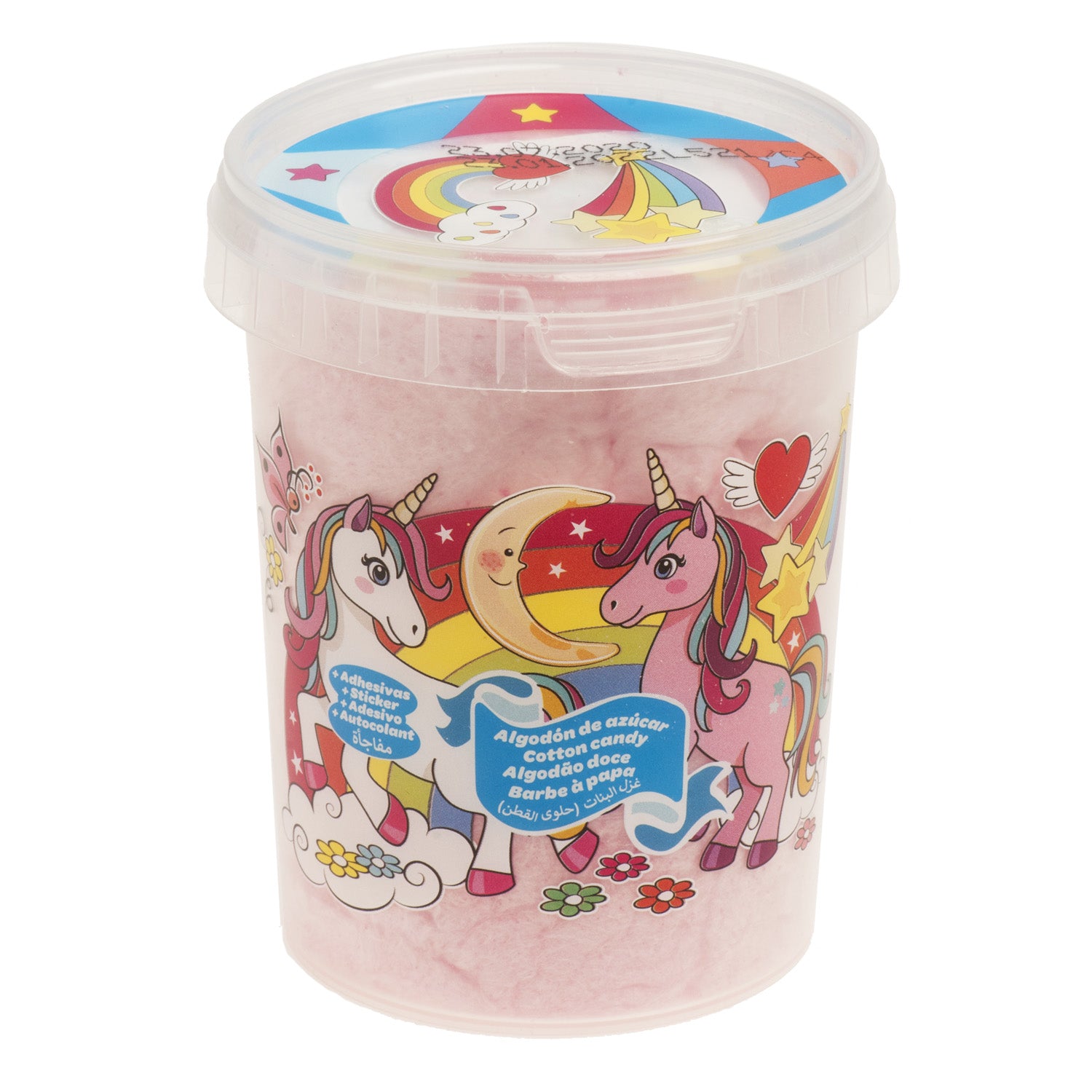 ALGODÃO DOCE COM STICKER UNICÓRNIO 30 GR