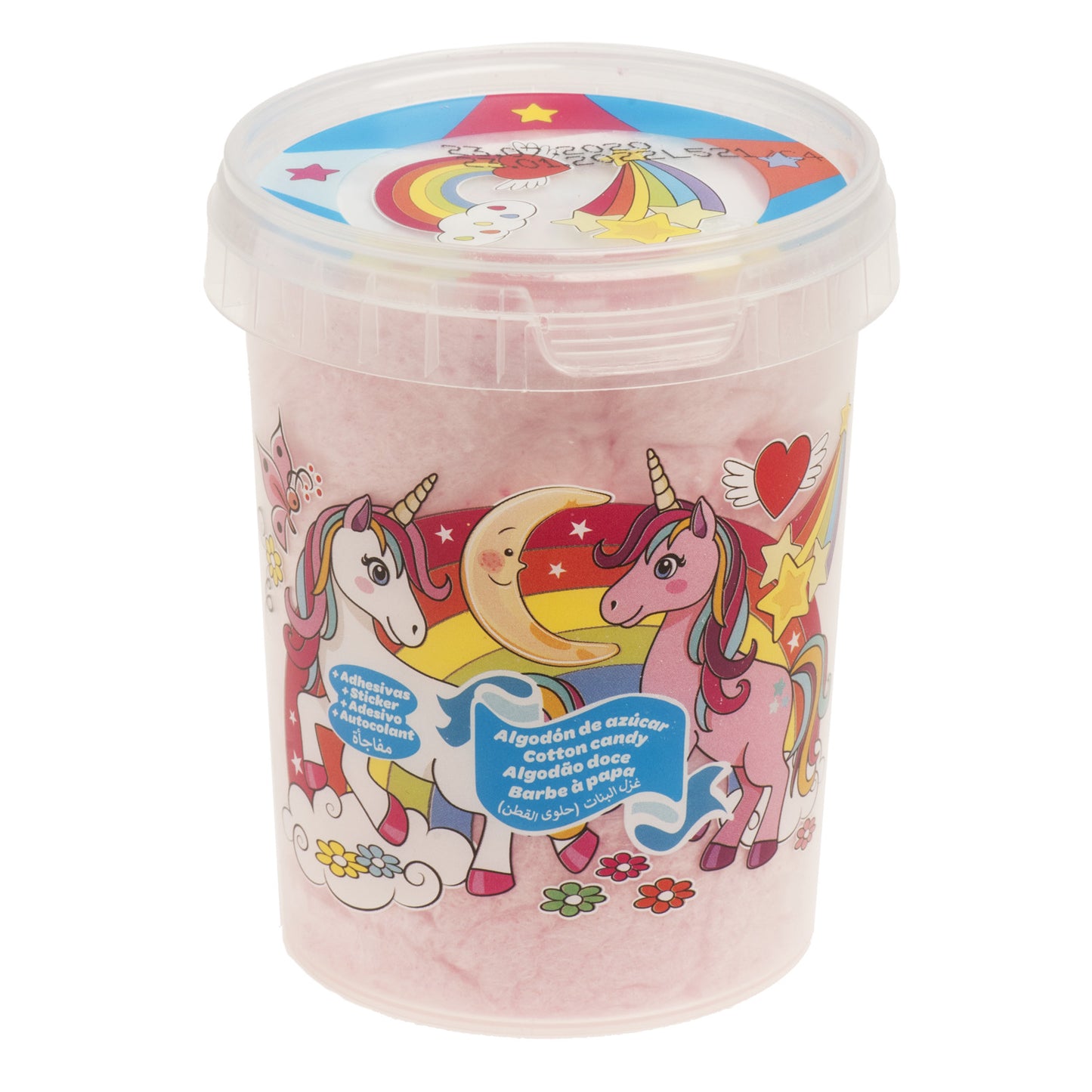ALGODÓN DE AZÚCAR CON STICKER UNICORNIO 30 GR