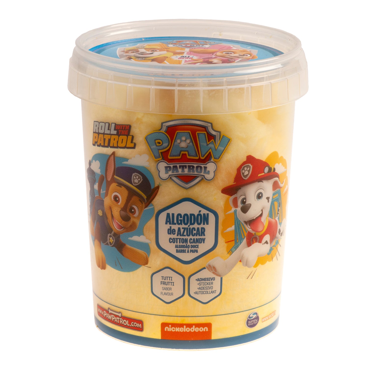 BARBE À PAPA PAT'PATROUILLE AVEC STICKER 30G